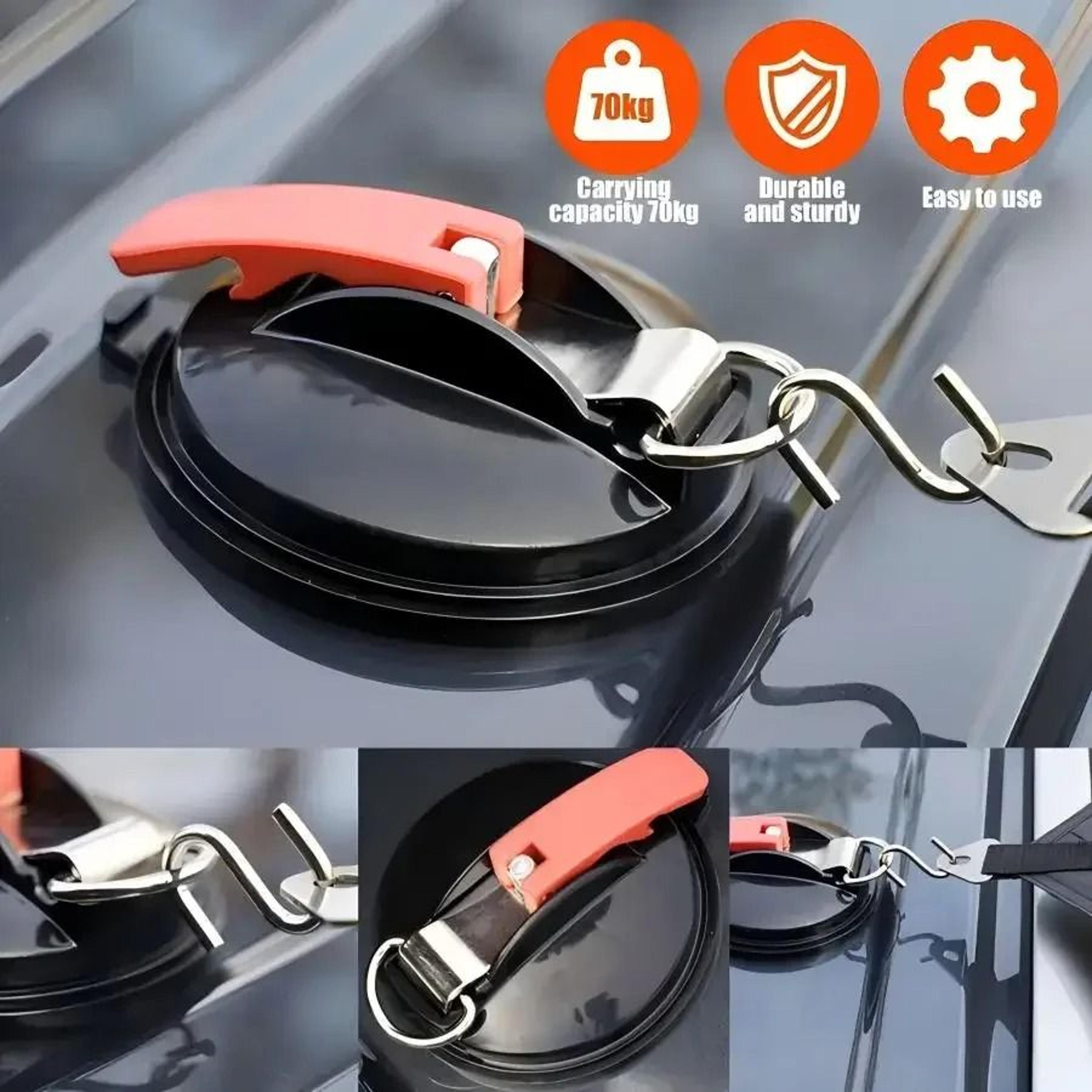 HeavyDuty Suction Cup Anchors With Securing Hooks 1