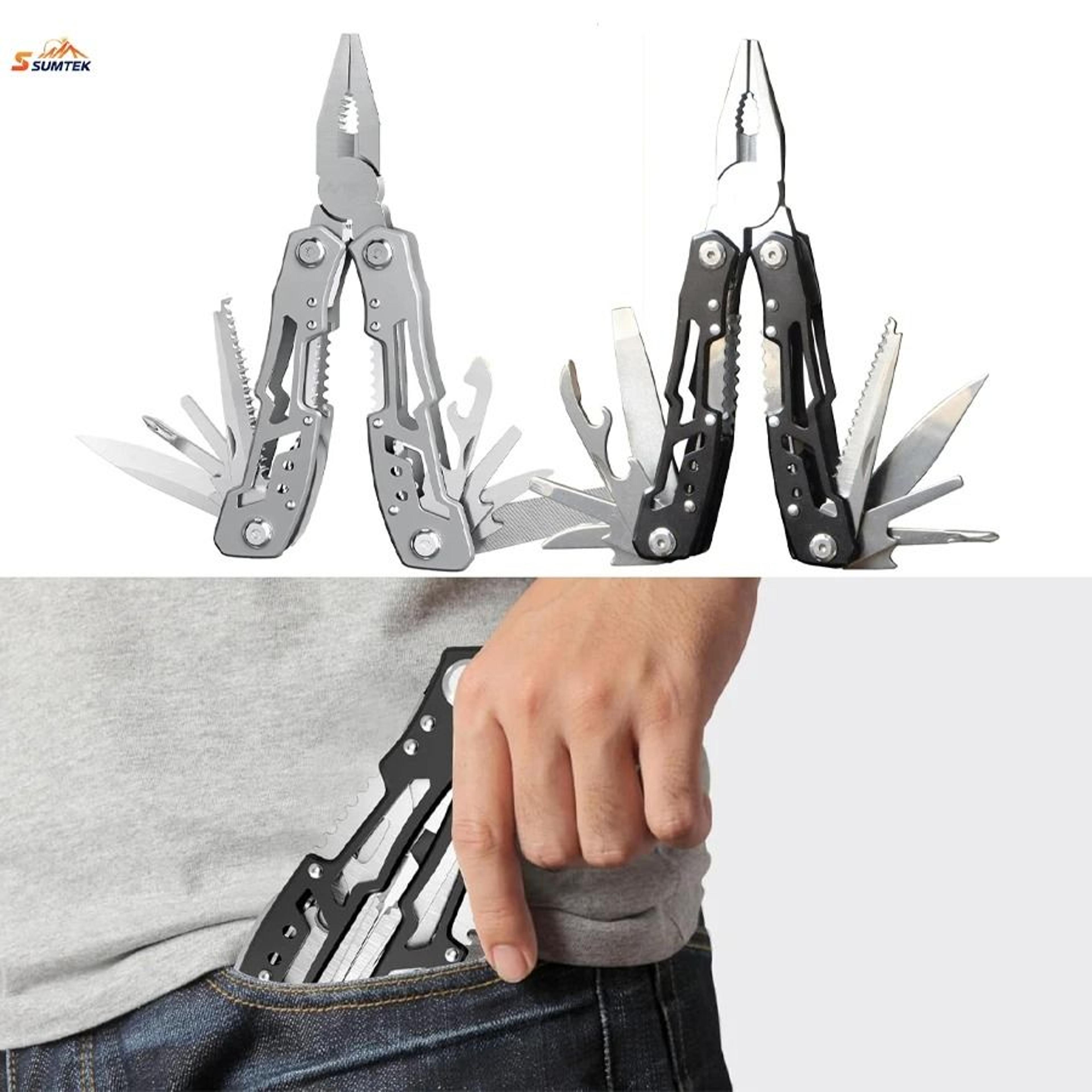 Portable 14In1 Stainless Steel Multifunction Survival Tool 0