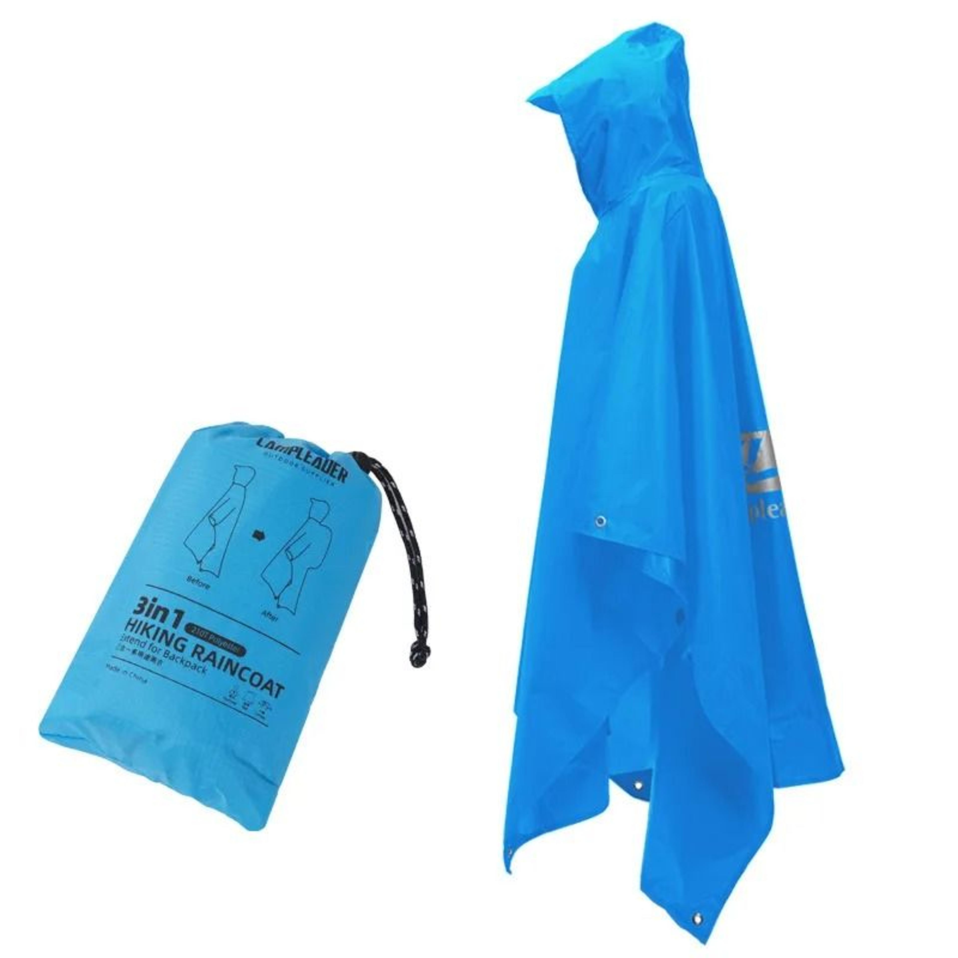 3in1 Multifunctional Outdoor Survival Raincoat 7