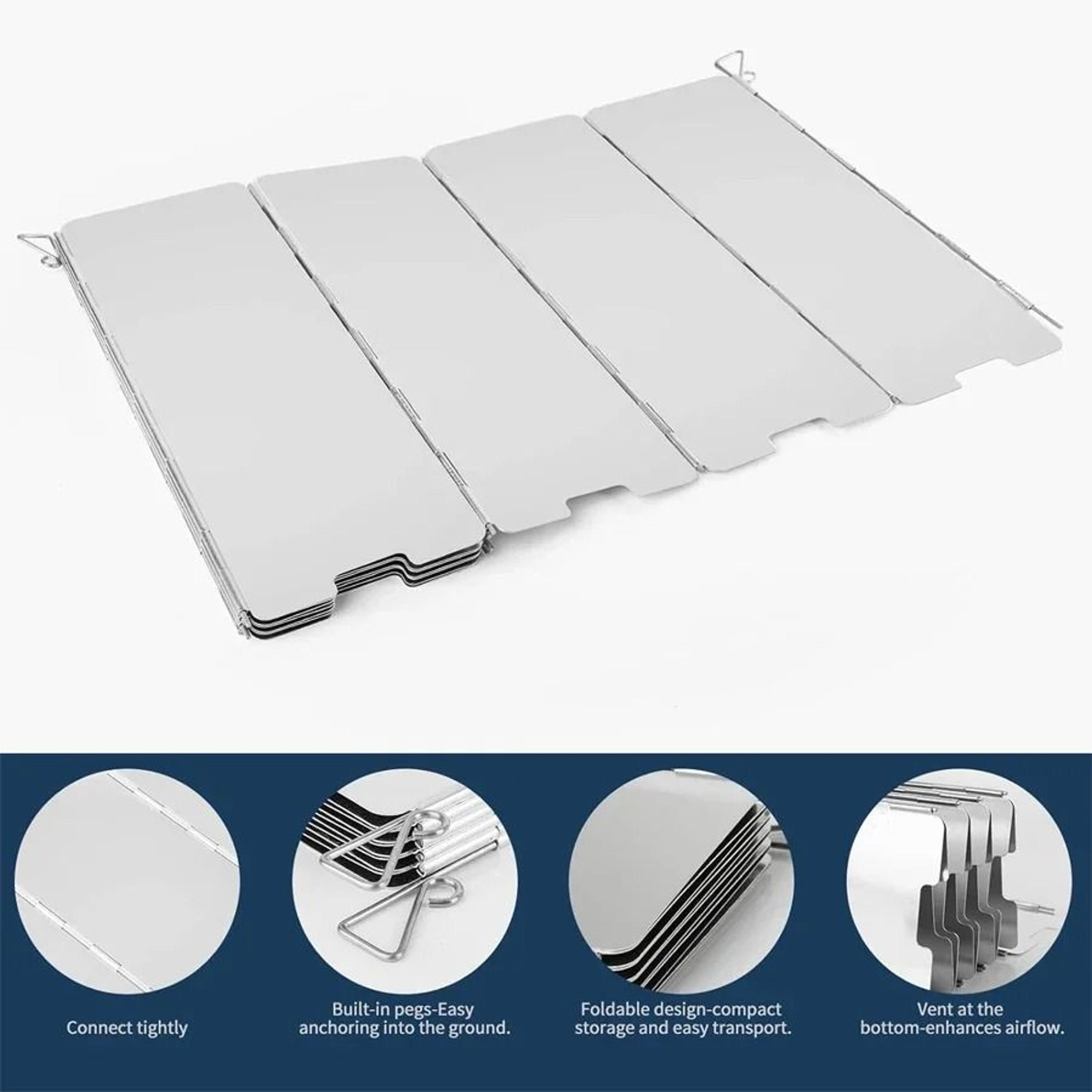 IndustrialStandard Aluminum Folding Stove Windscreen 1