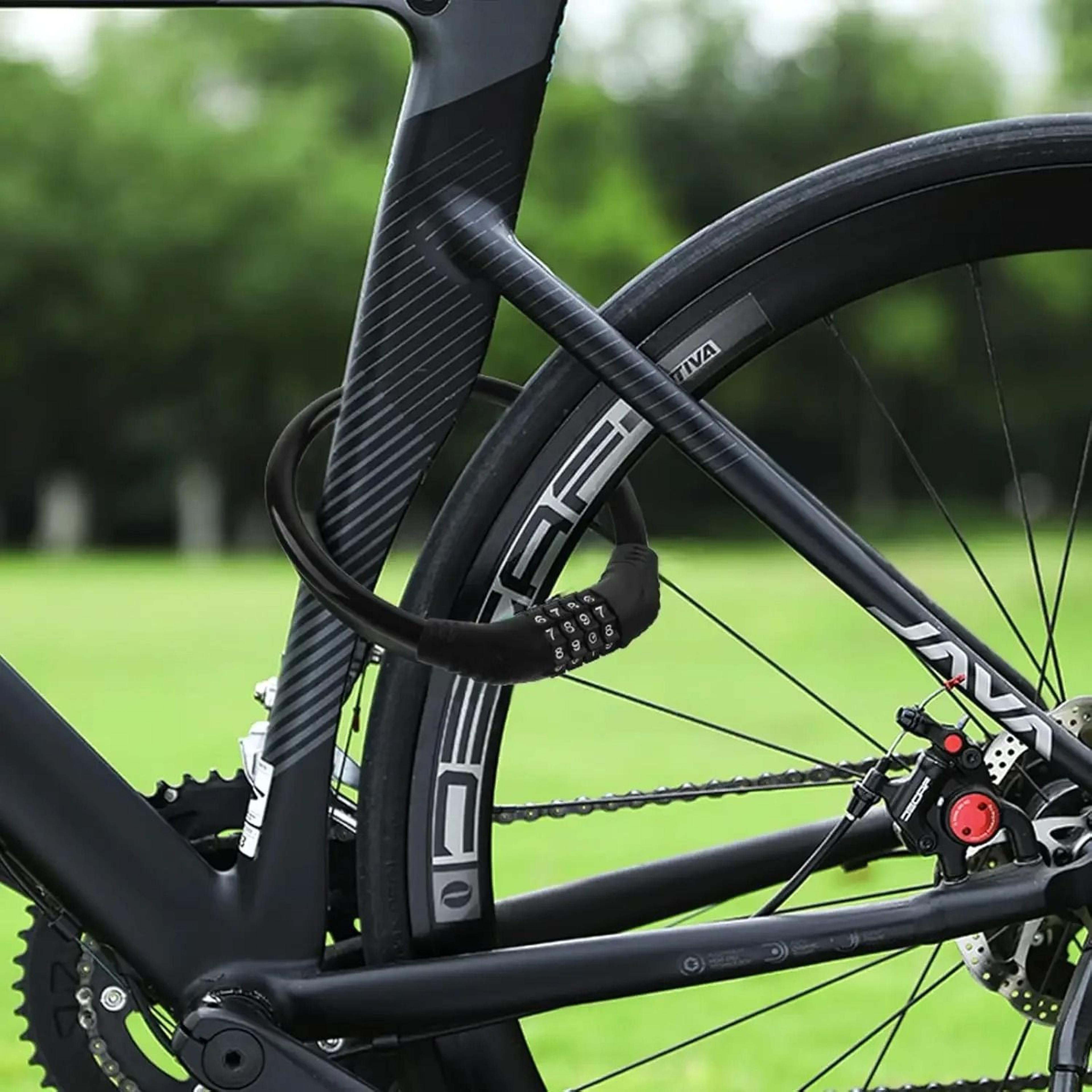 HighStrength 4Digit Resettable Bicycle Security Lock 4