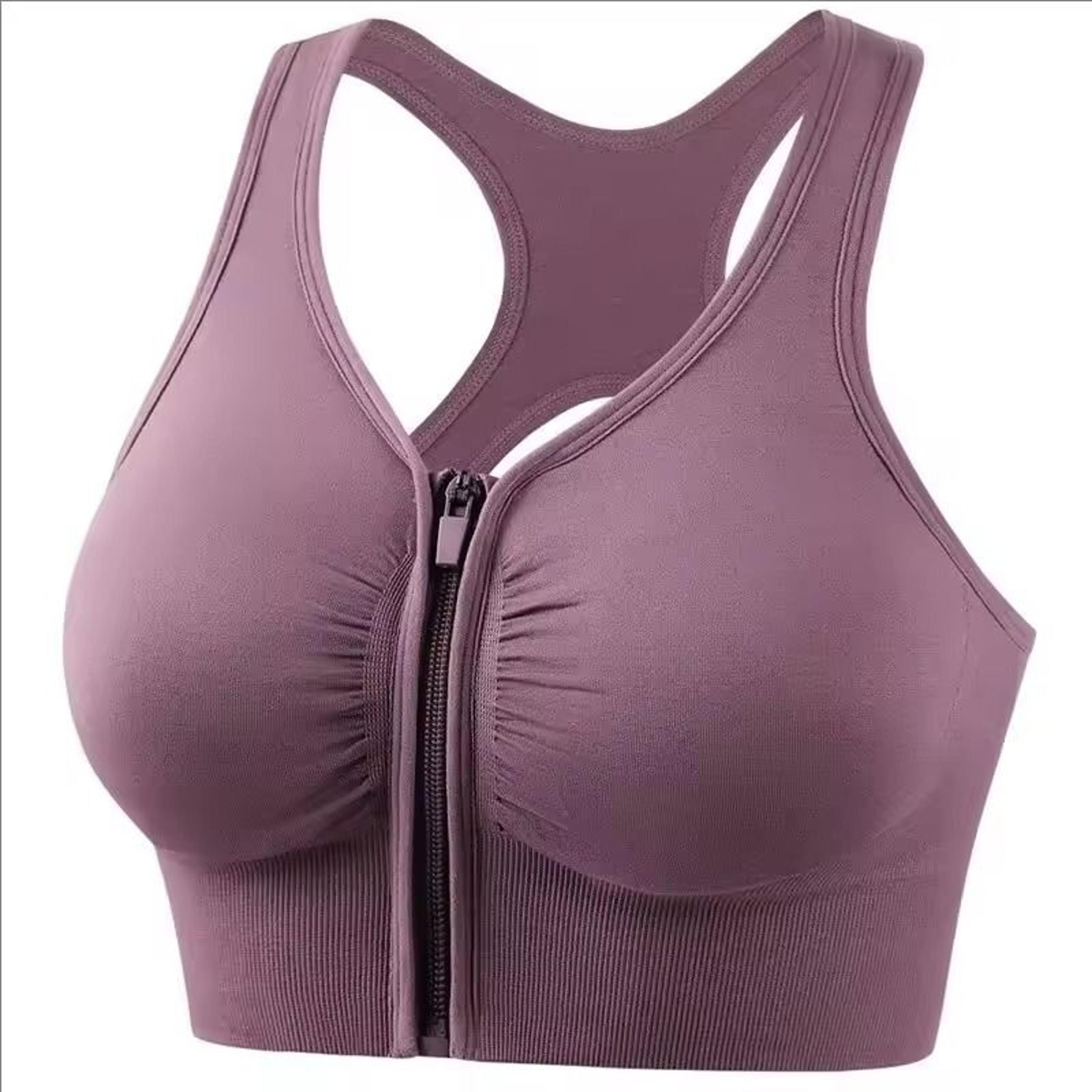 Front Zipper Sports Bra Fitness Top 7