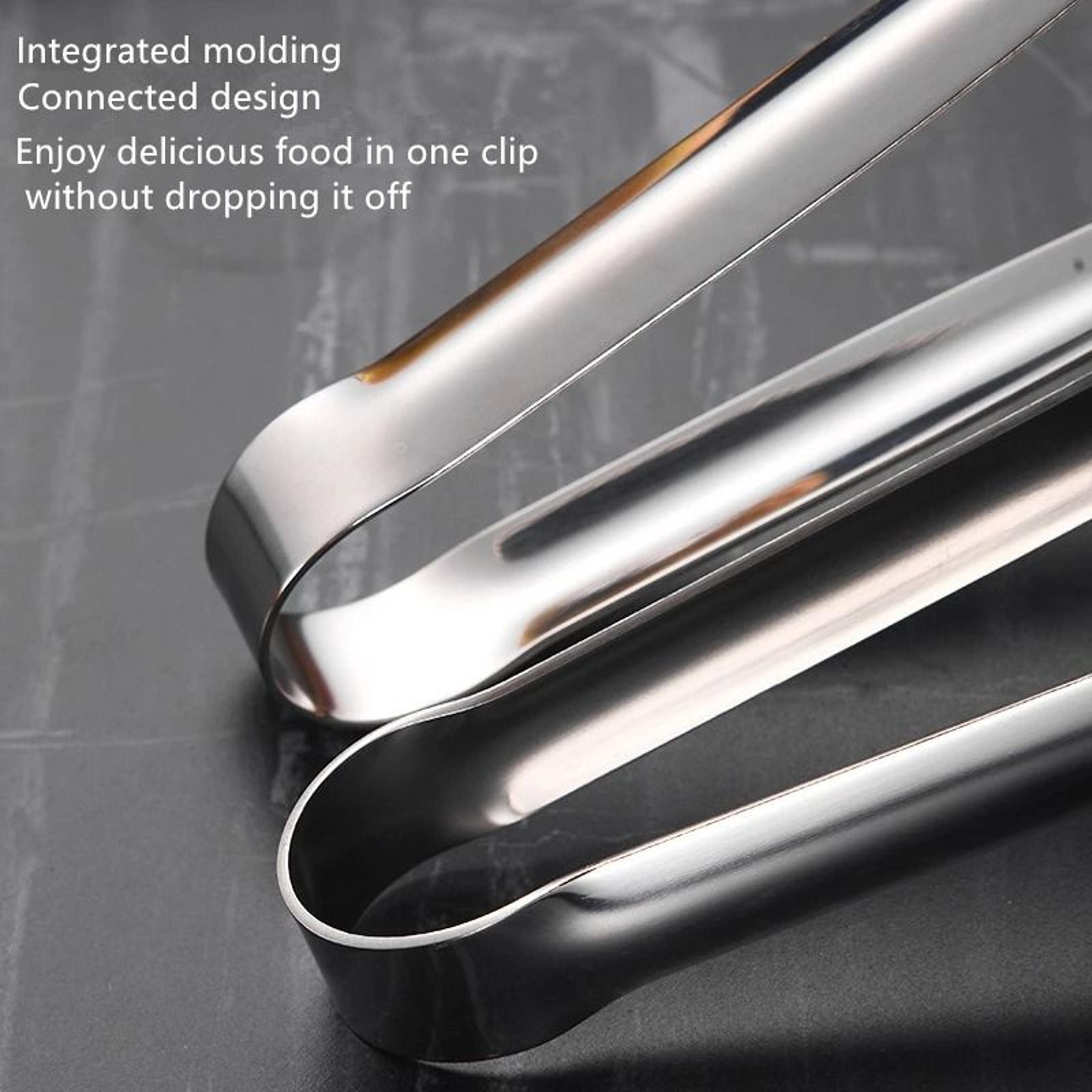 Stainless Steel Grill  BBQ Food Tongs 4