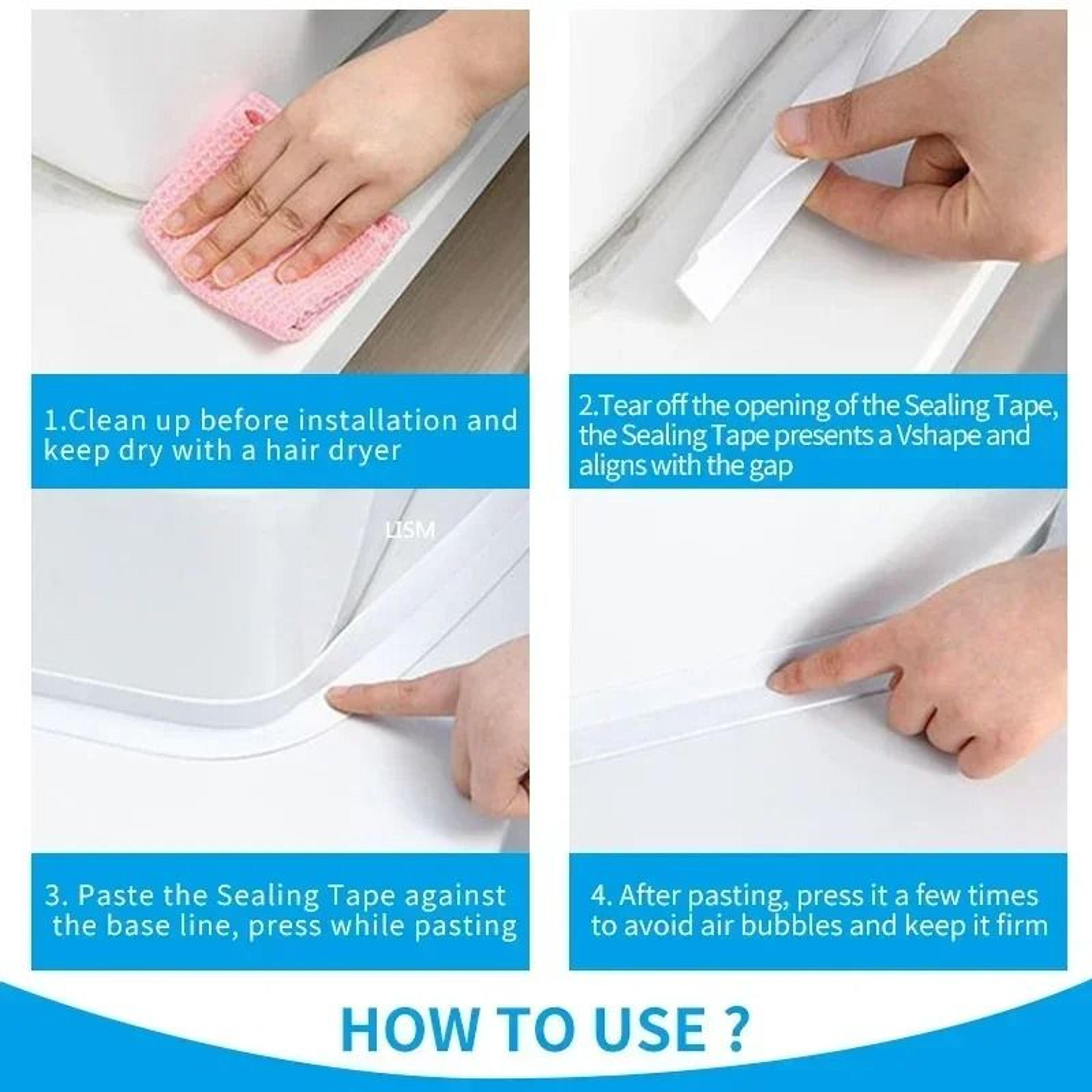 Waterproof PVC Shower And Bath Sealing Tape 4