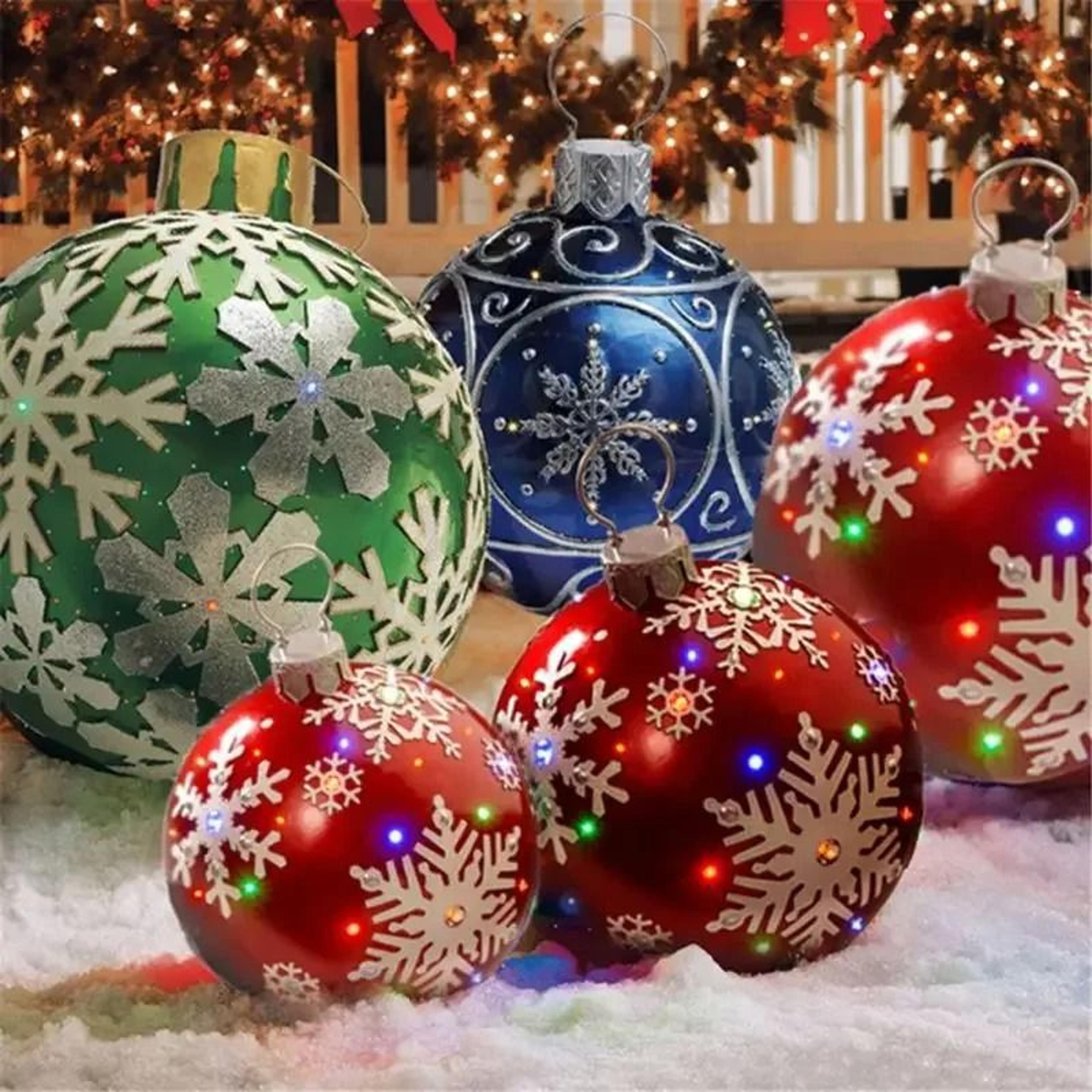 60cm Giant Outdoor Christmas Inflatable Decorated Ball 0