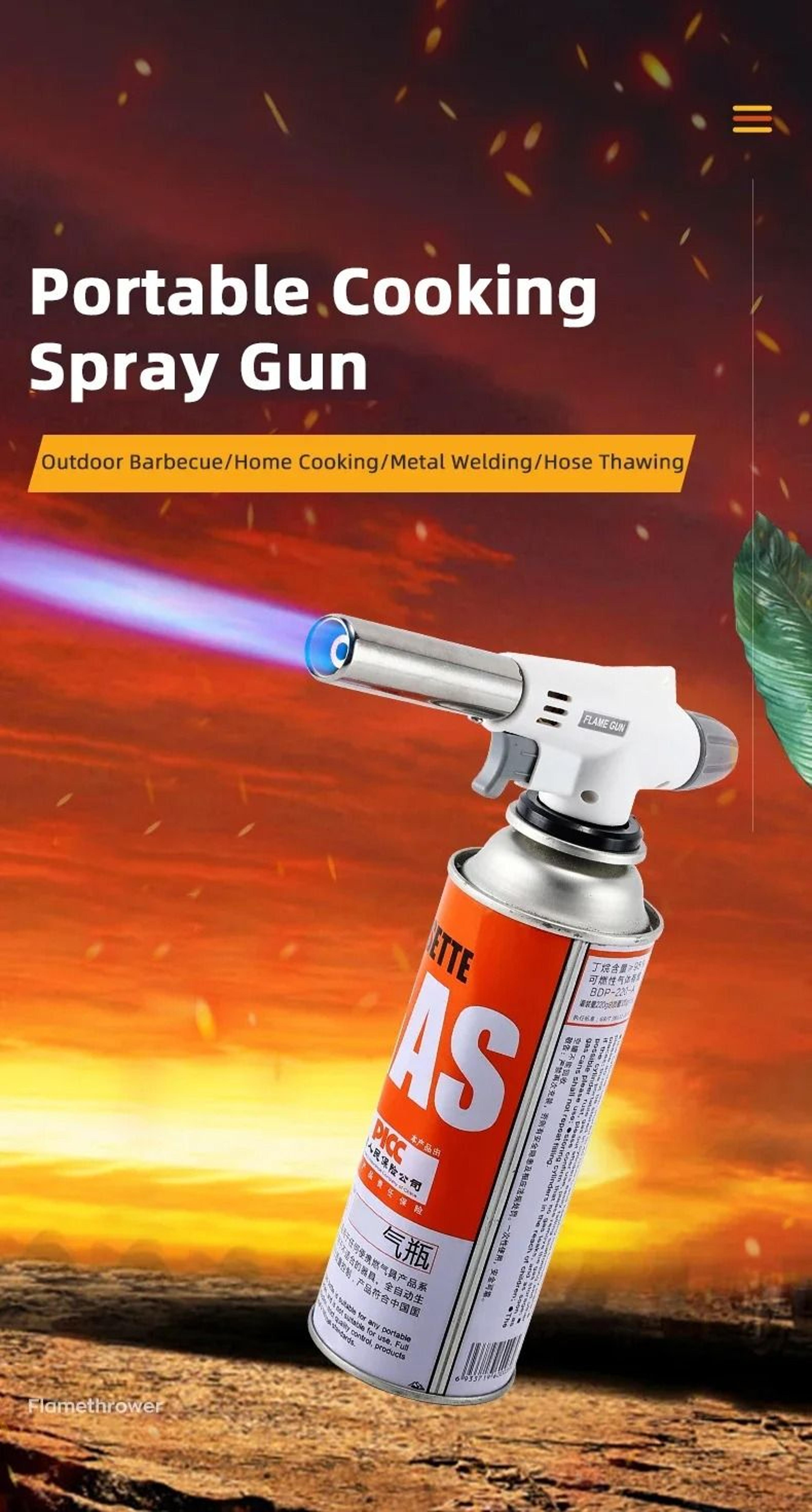 AutoIgnition Butane Gas Cooking Torch 4