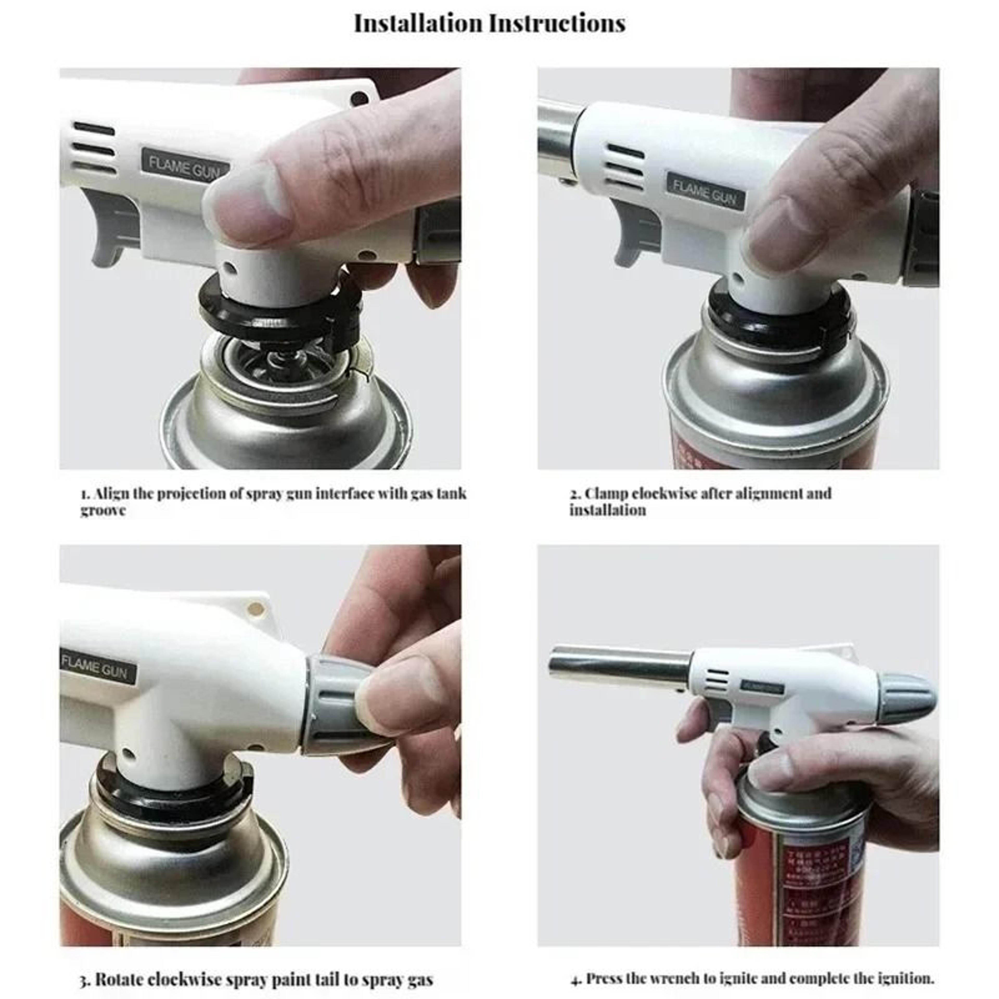 AutoIgnition Butane Gas Cooking Torch 5