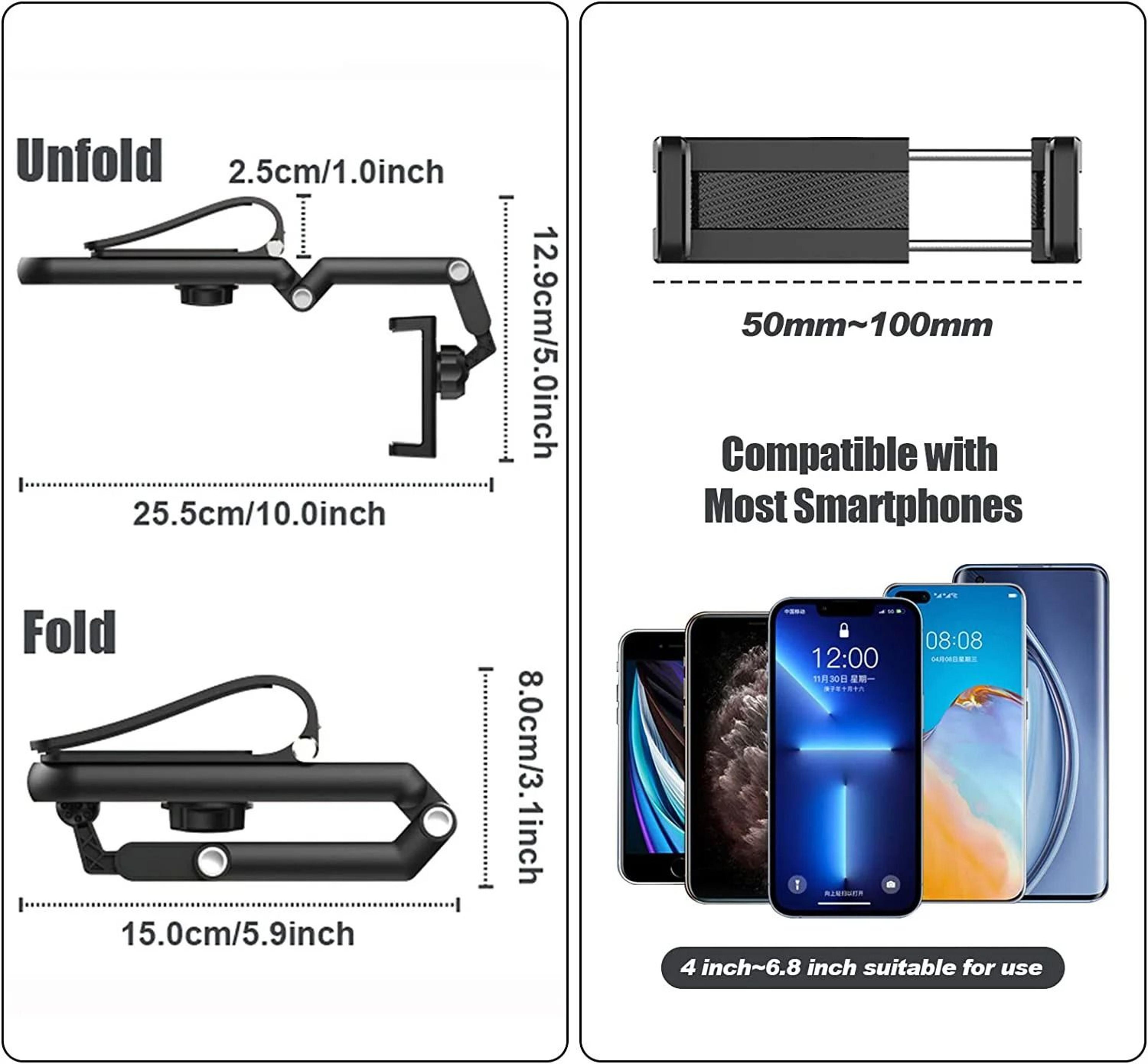 Multifunctional 360 Rotating Sun Visor Phone Holder 3