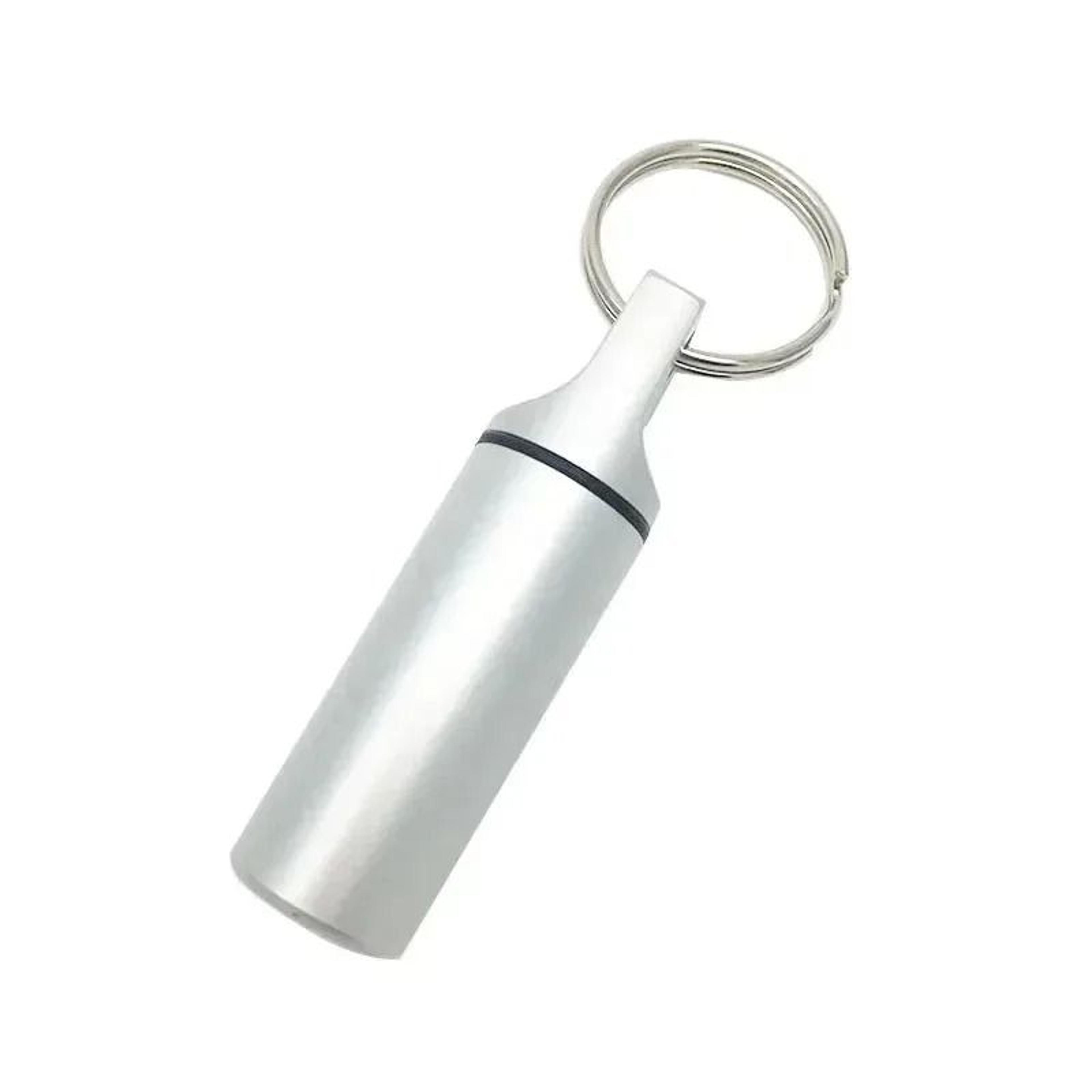 Aluminum Waterproof Pill Box Case With Keychain 10