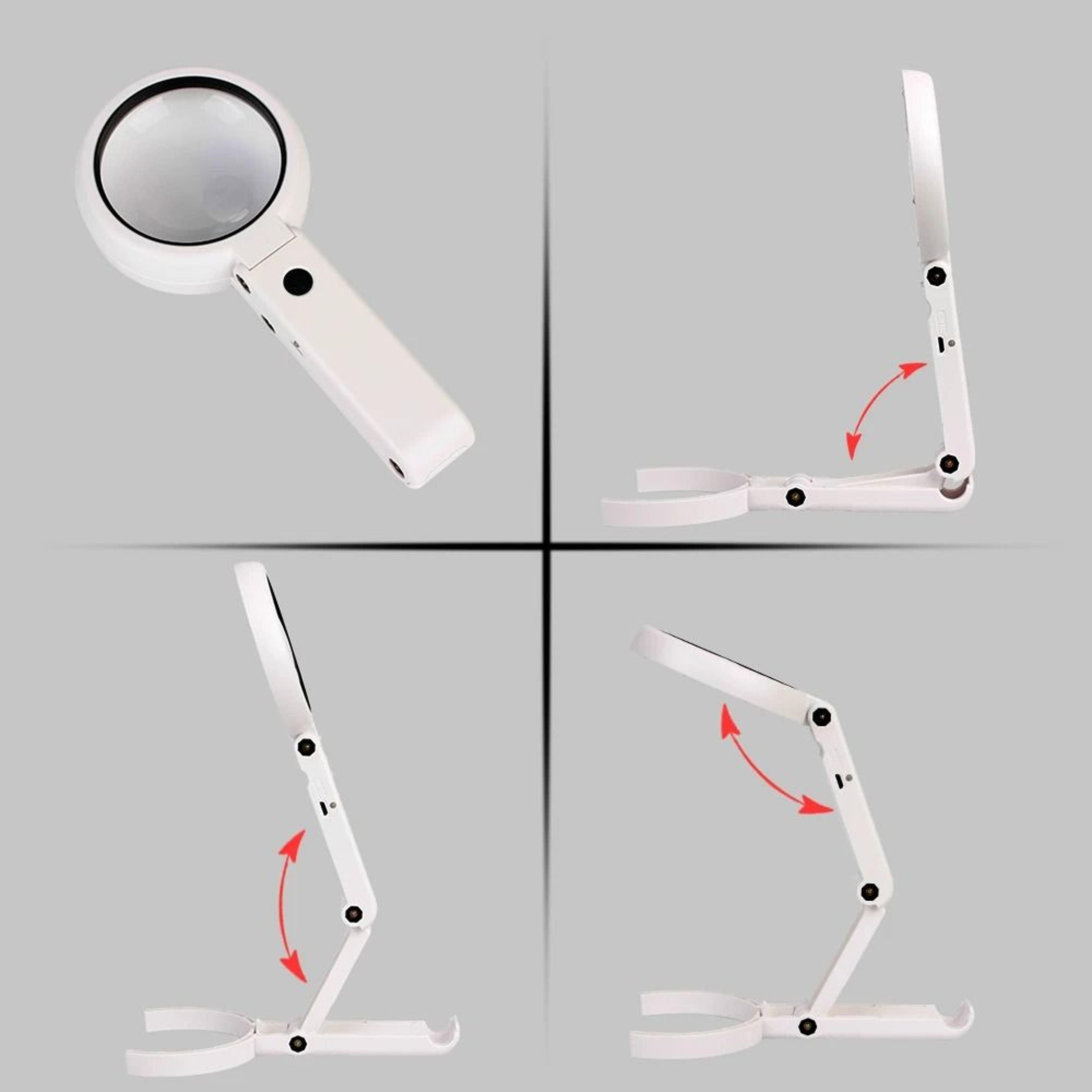 DualPower Handheld And Desktop LED Magnifying Glass 2