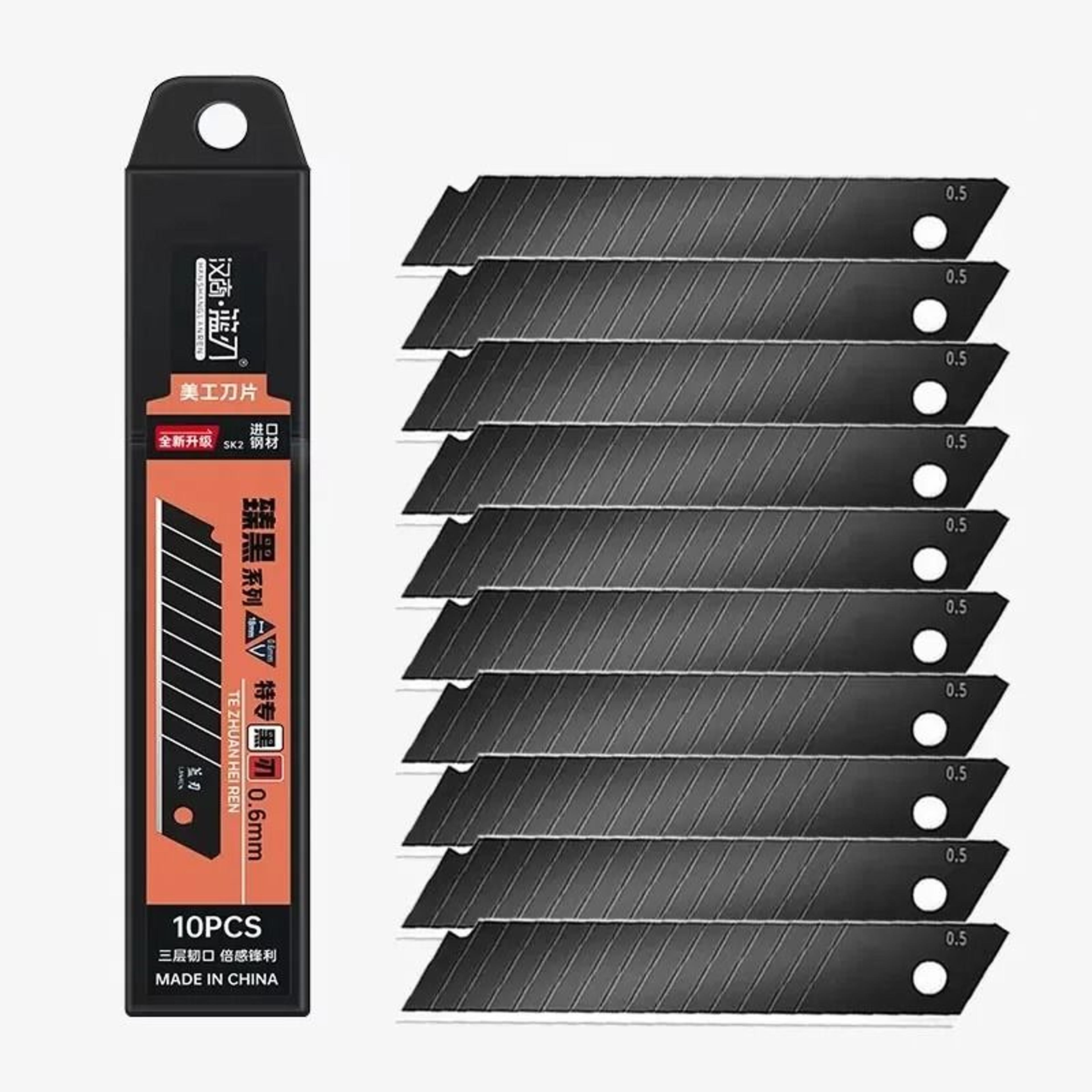 IndustrialStandard Carbon Steel Utility Knife Replacement Blades 0