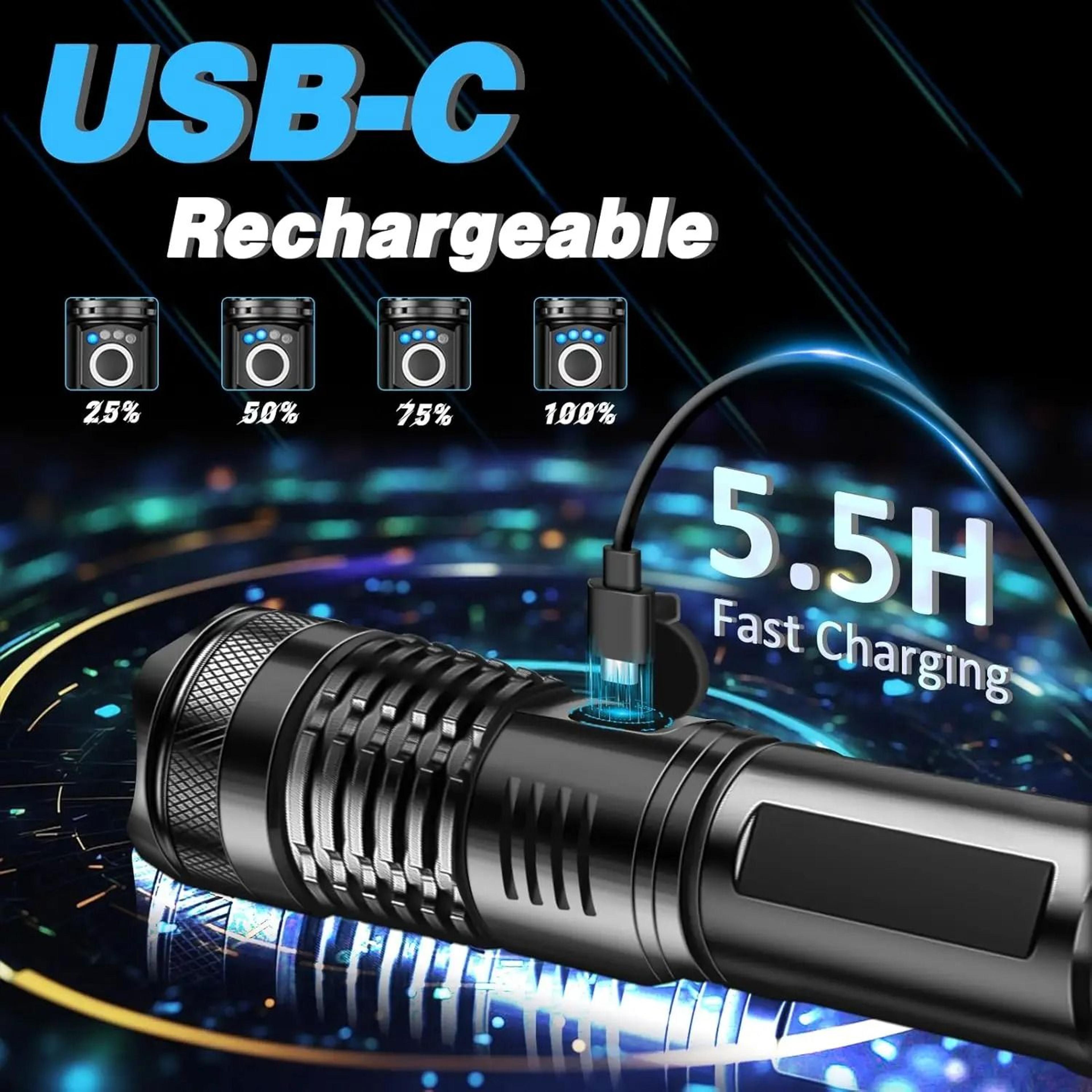 HighPower Rechargeable LED Tactical Flashlight 3