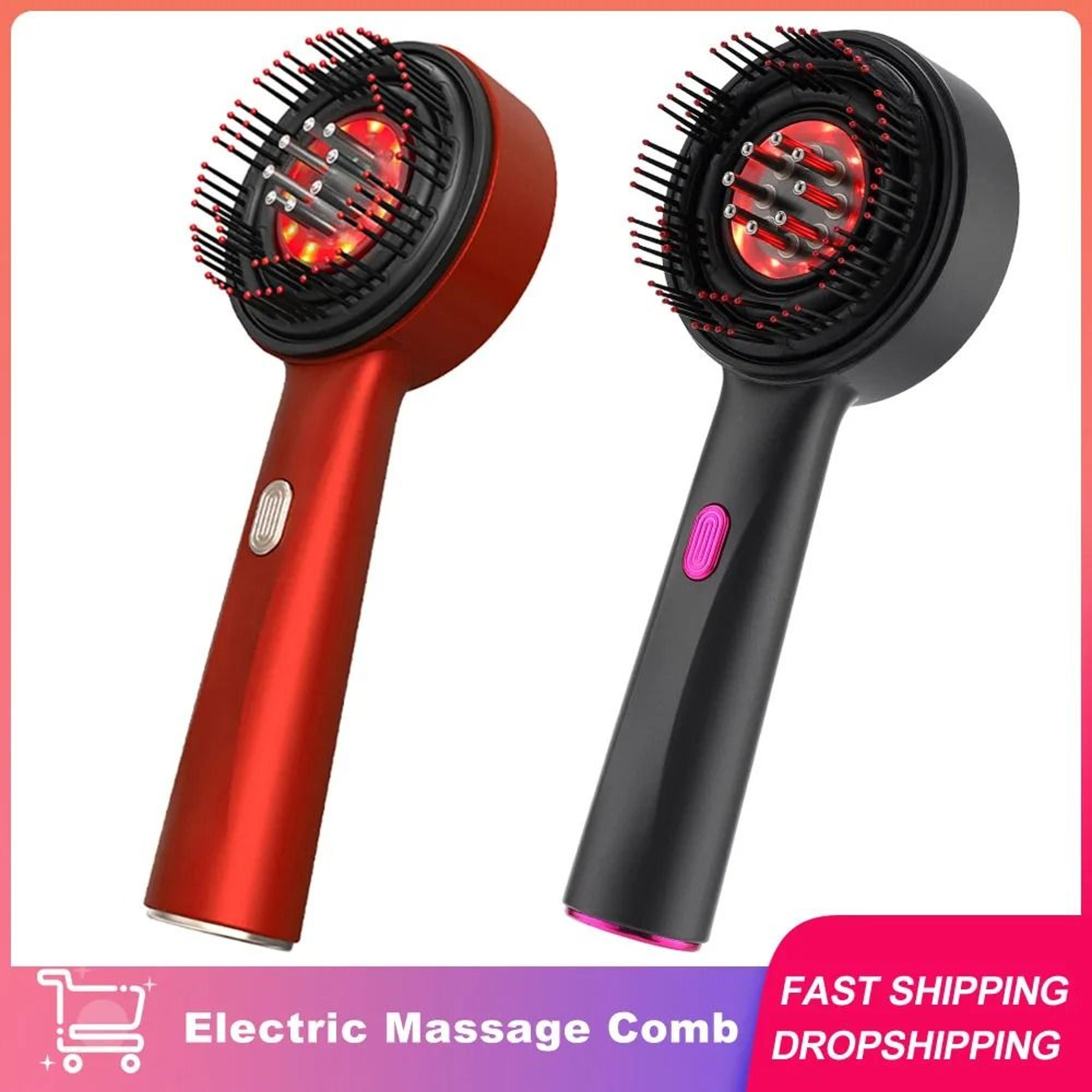 Electric Infrared Hair Regrowth  Scalp Massage Brush 0