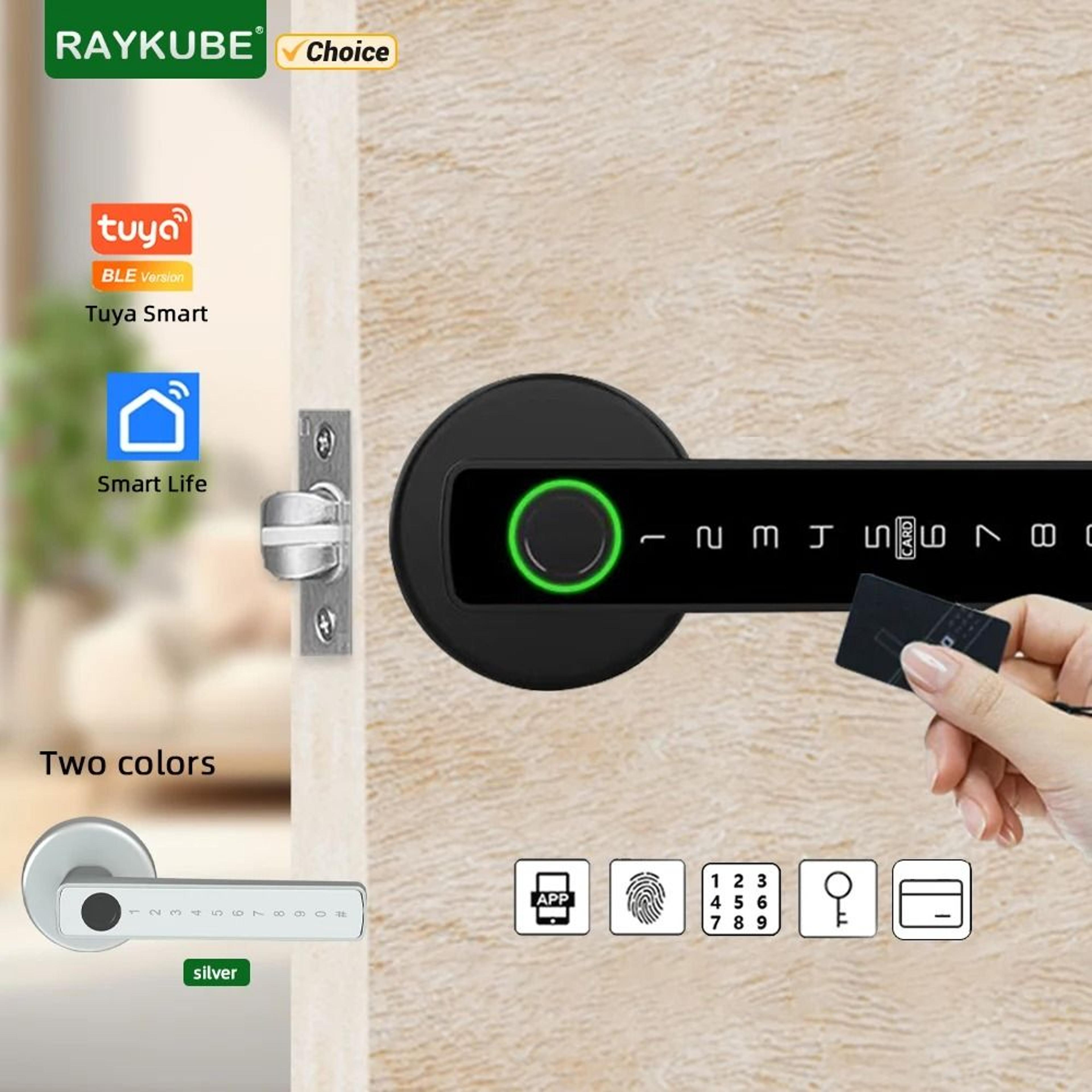 RAYKUBE M5 Tuya BLE Smart Fingerprint Door Lock 0