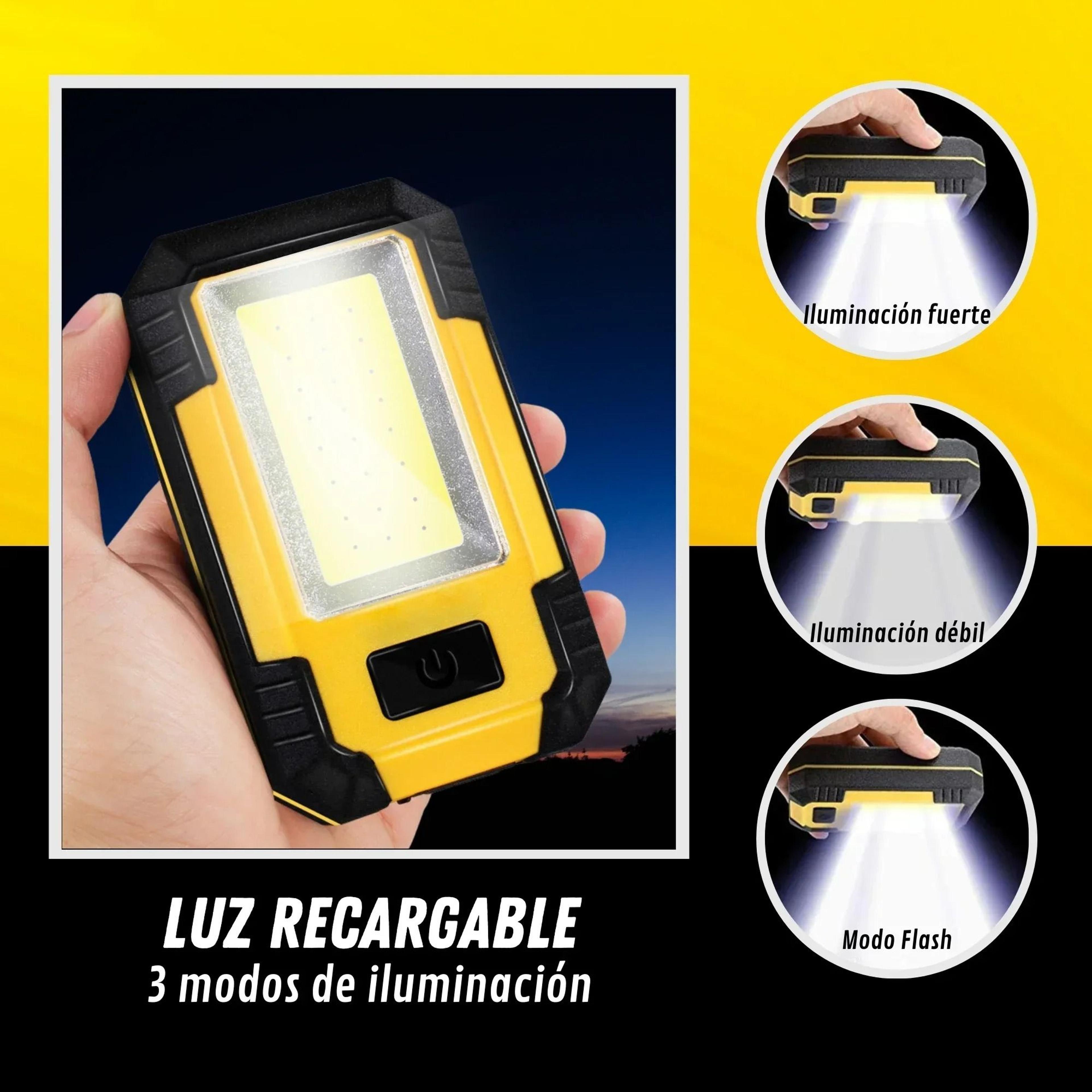 Rechargeable 30W Super Bright COB Work Light  Power Bank 1
