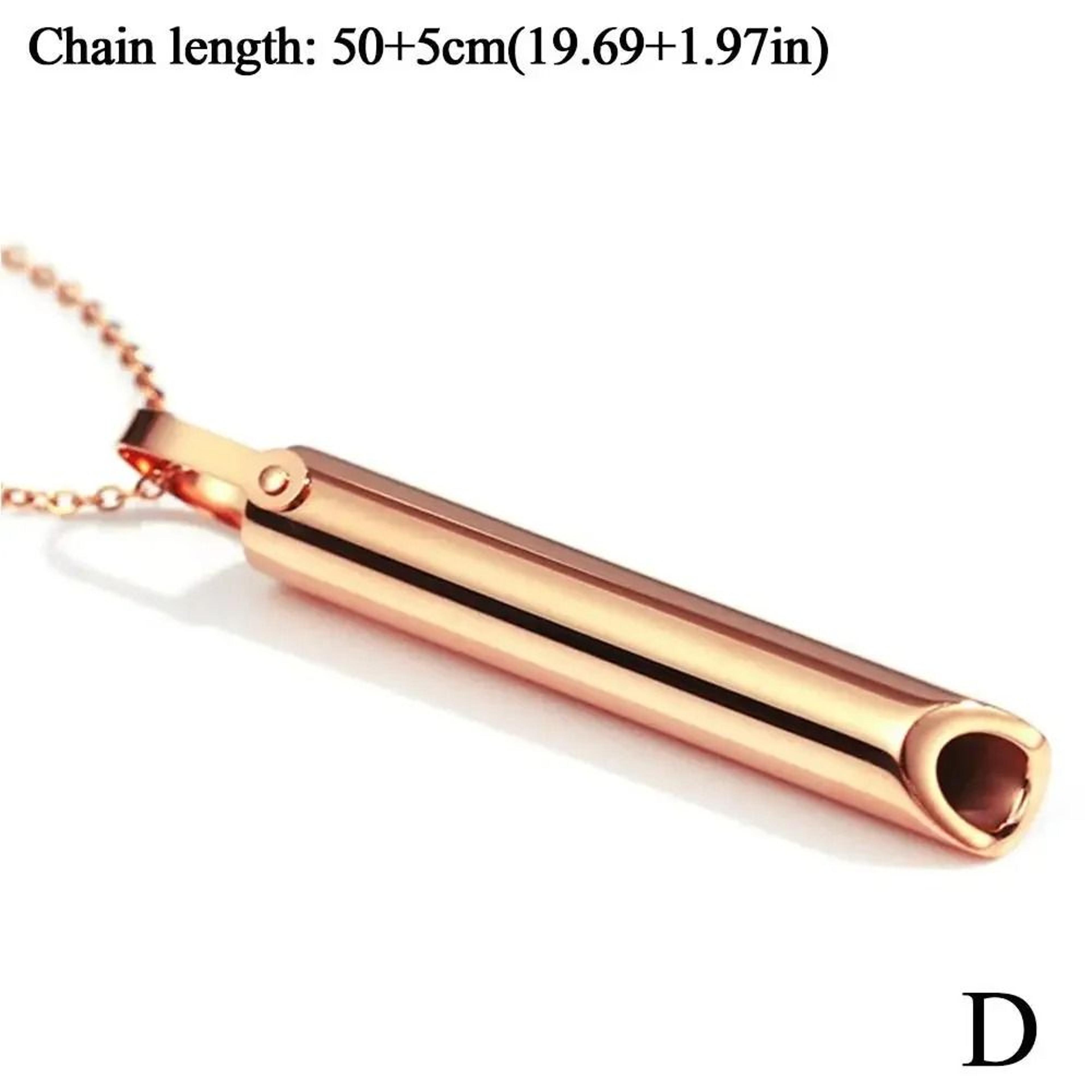 Stainless Steel Mindful Breathing Necklace 9
