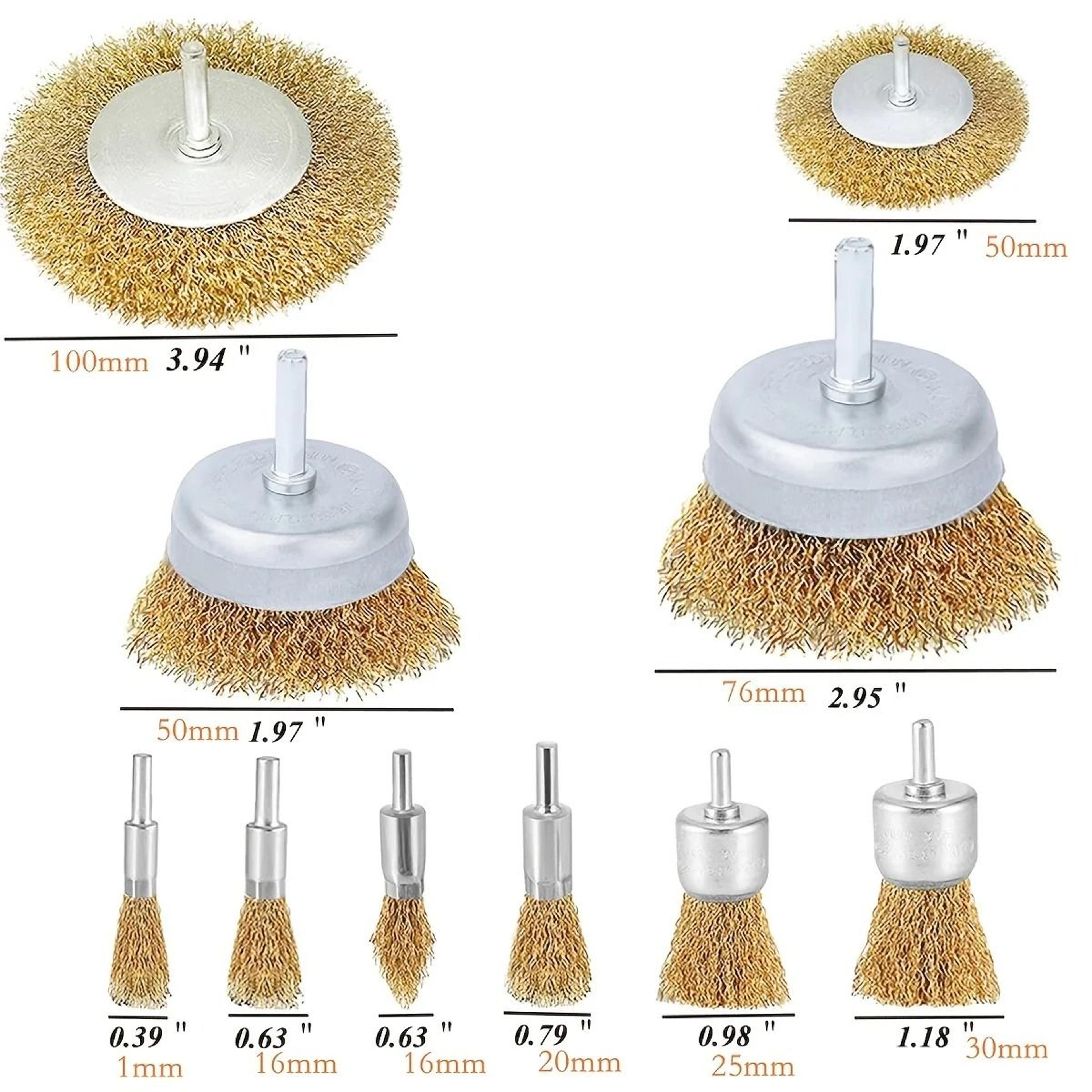 Wire Brush Wheel Cup Brush Set For Drill Attachment 3
