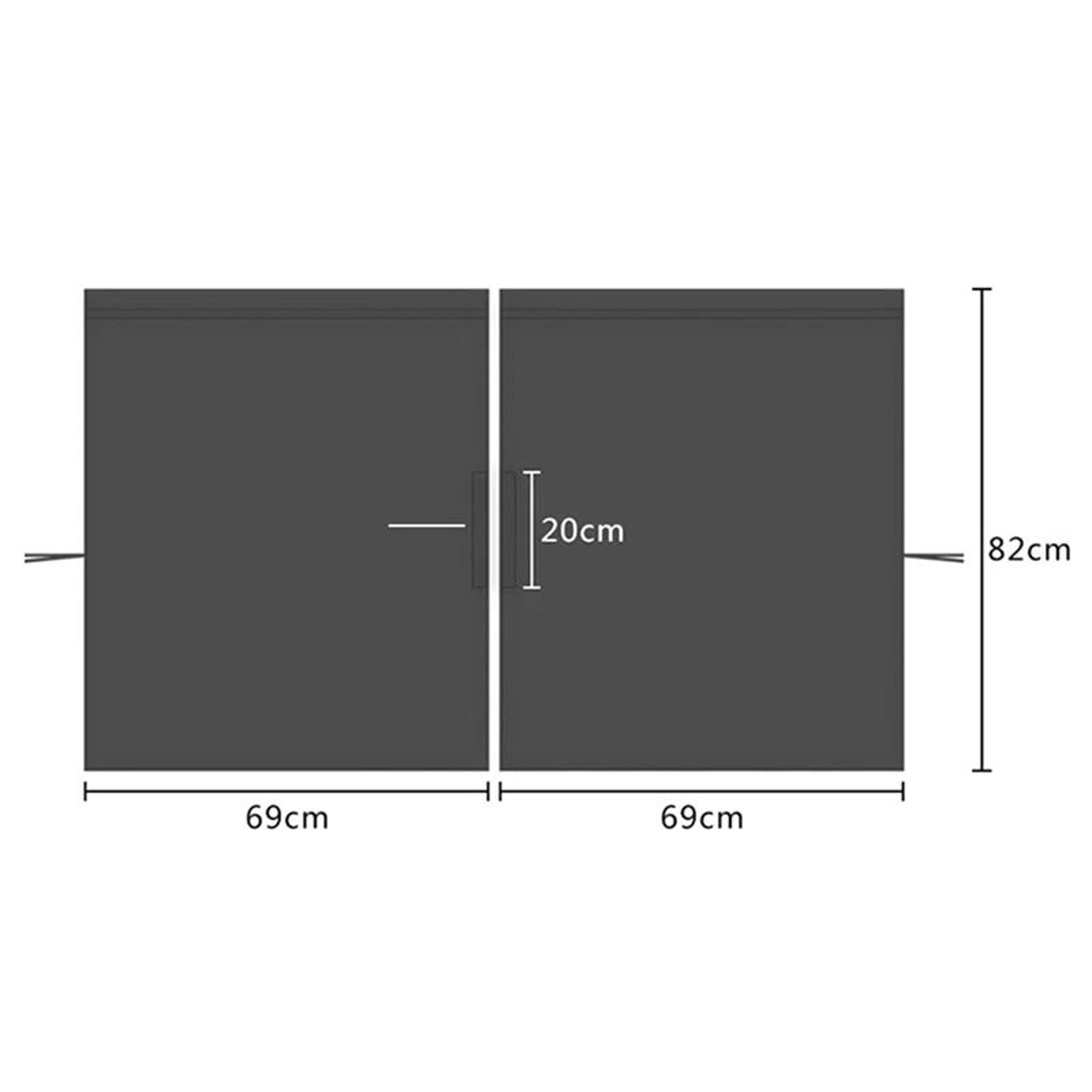 Universal Car Privacy Blackout Divider Curtains 5