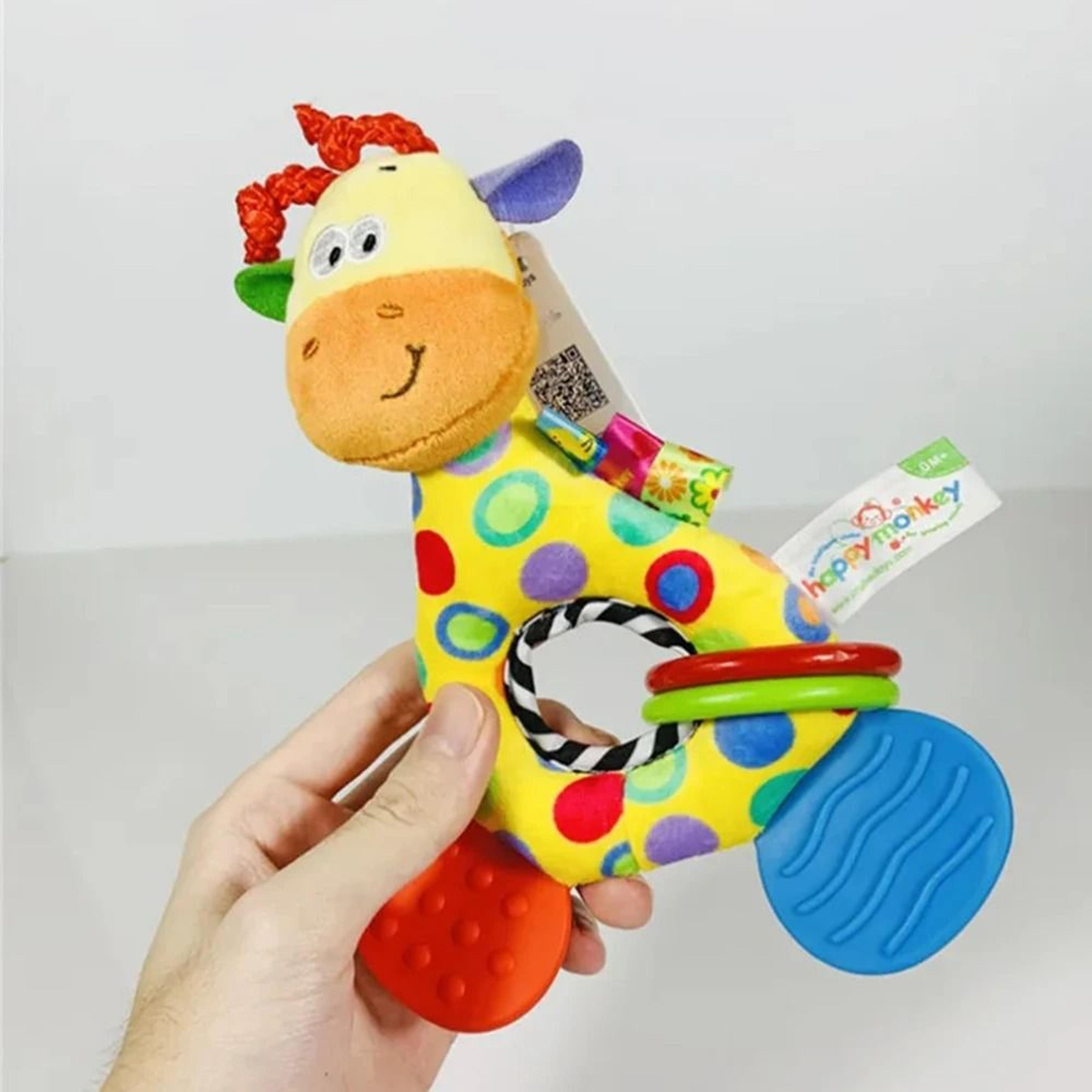 Soft Stuffed Giraffe Sensory Teether Doll 5