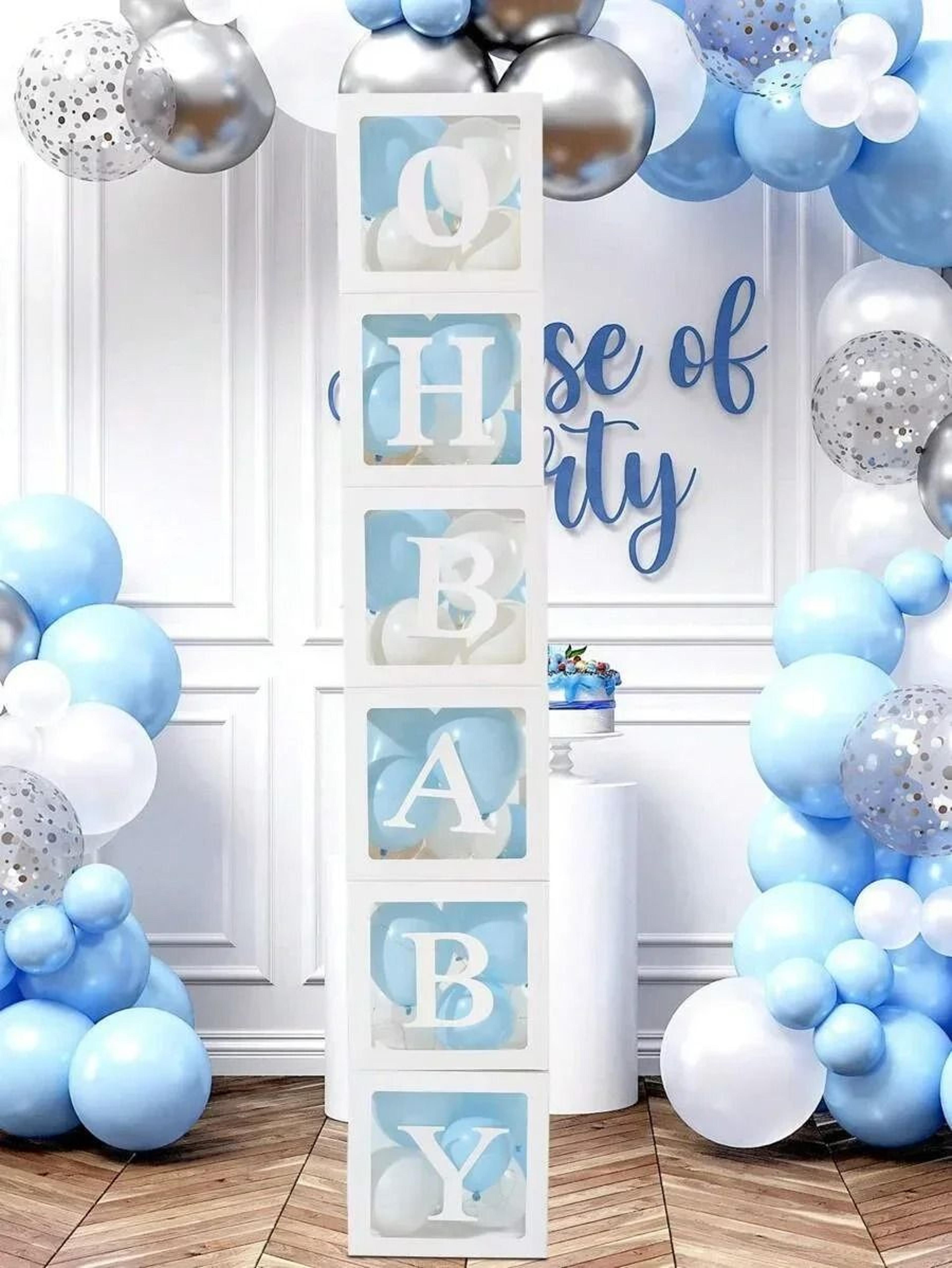 Transparent Custom Letter Baby Shower Balloon Box 4