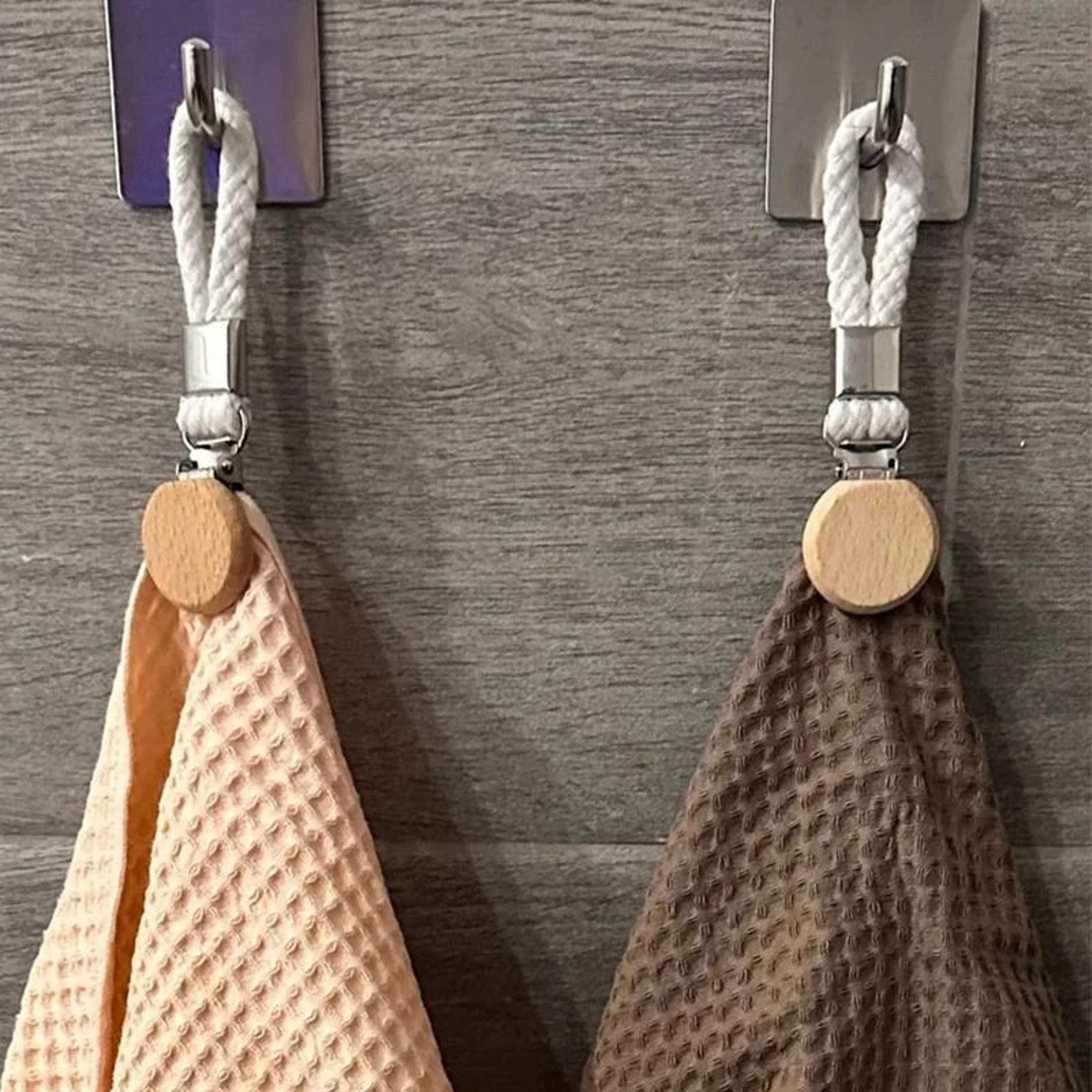 2PCS MultiFunctional Woven Rope Towel Clips 1