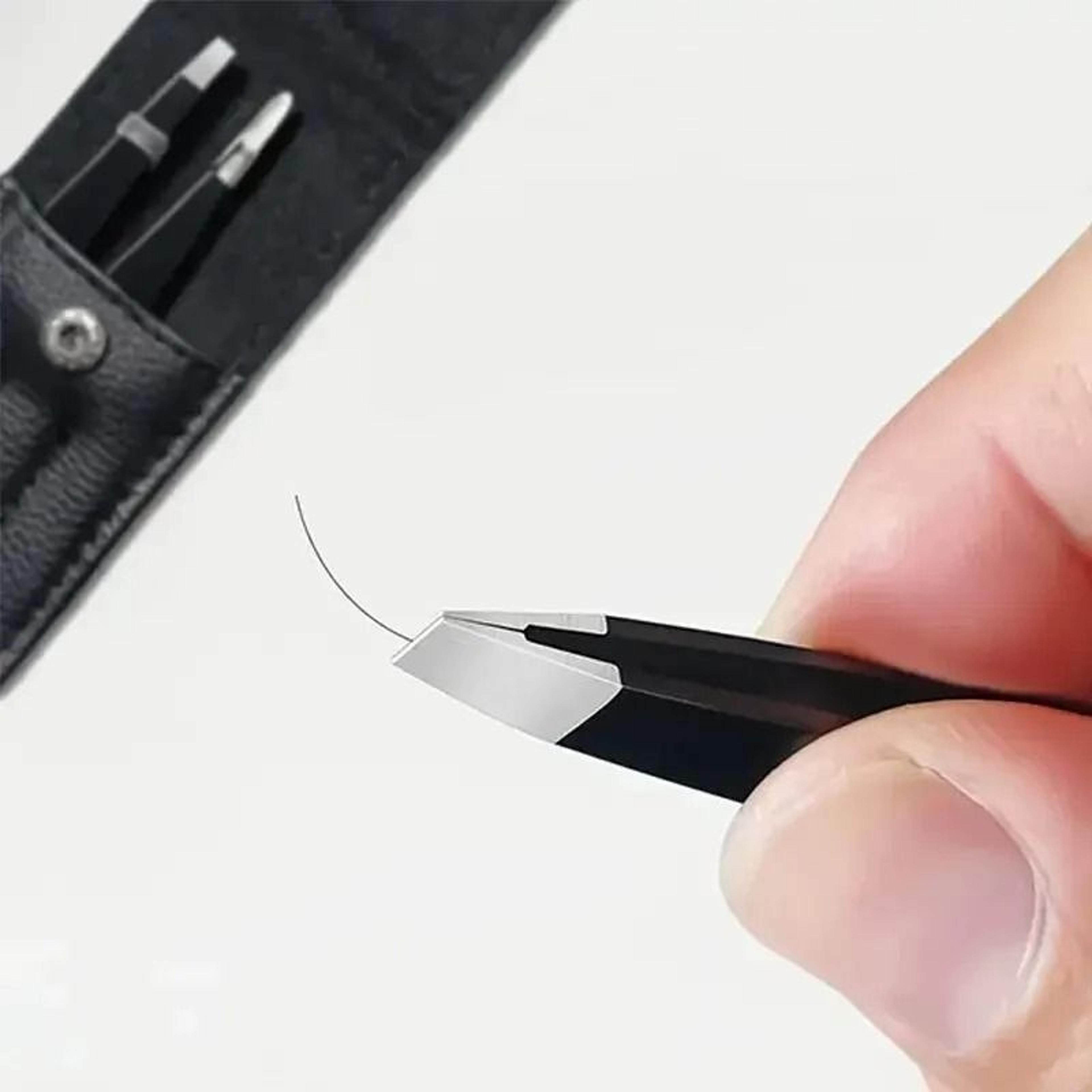 3 Pcs Premium Stainless Steel Eyebrow Tweezers Set 3