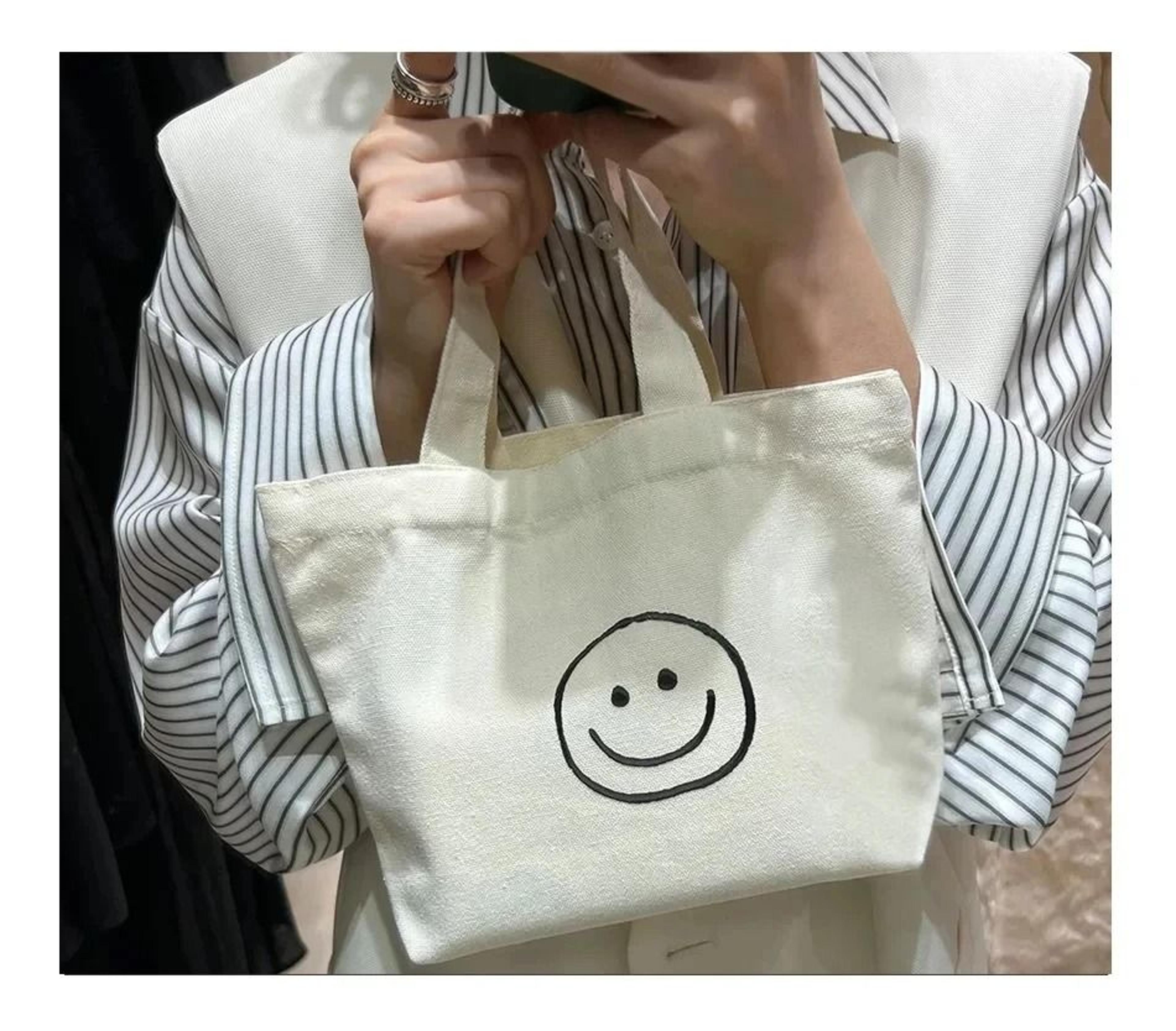 Korean Style Smile Face Mini Shopping Bag 9