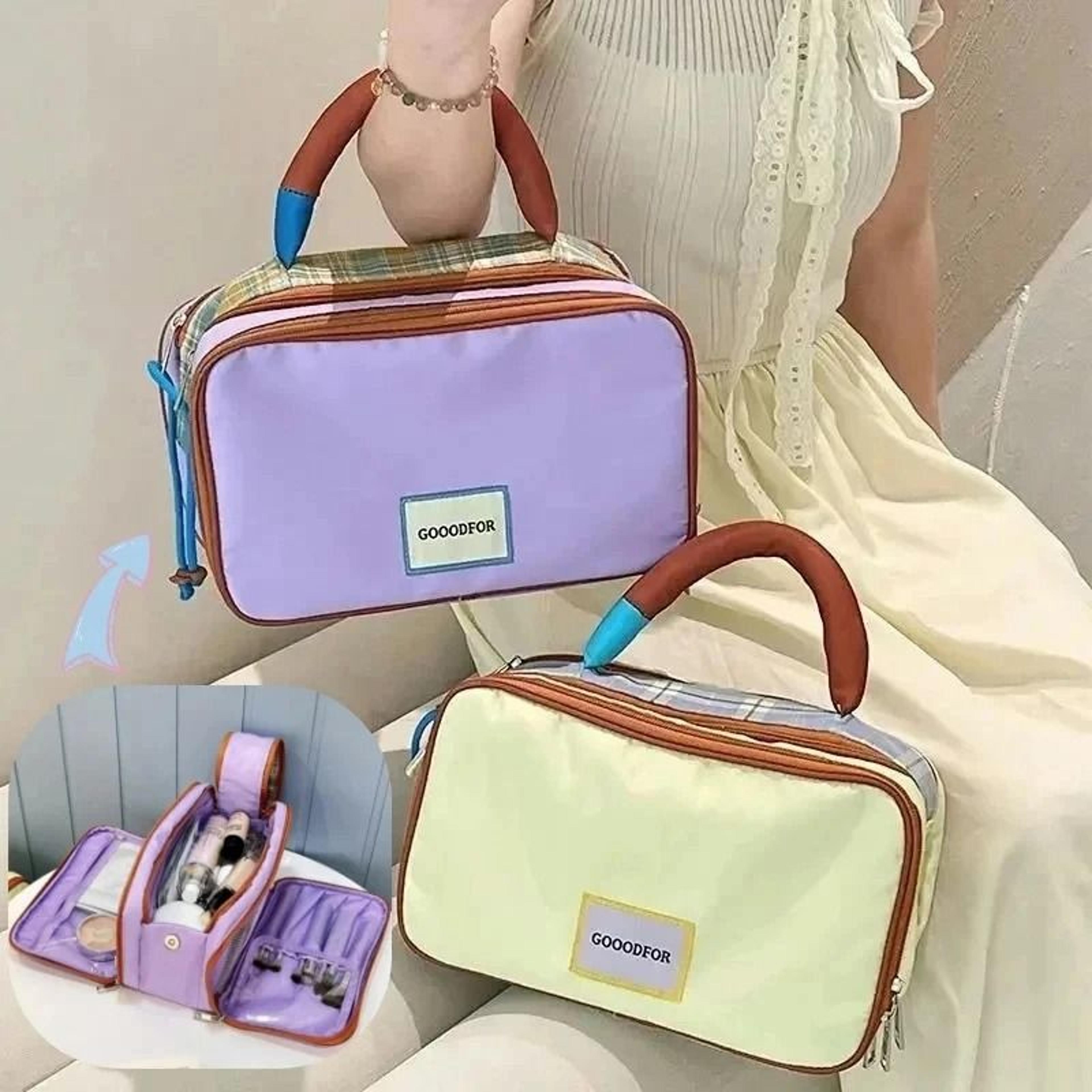 Portable MultiFunctional Collision Color Makeup Bag 1