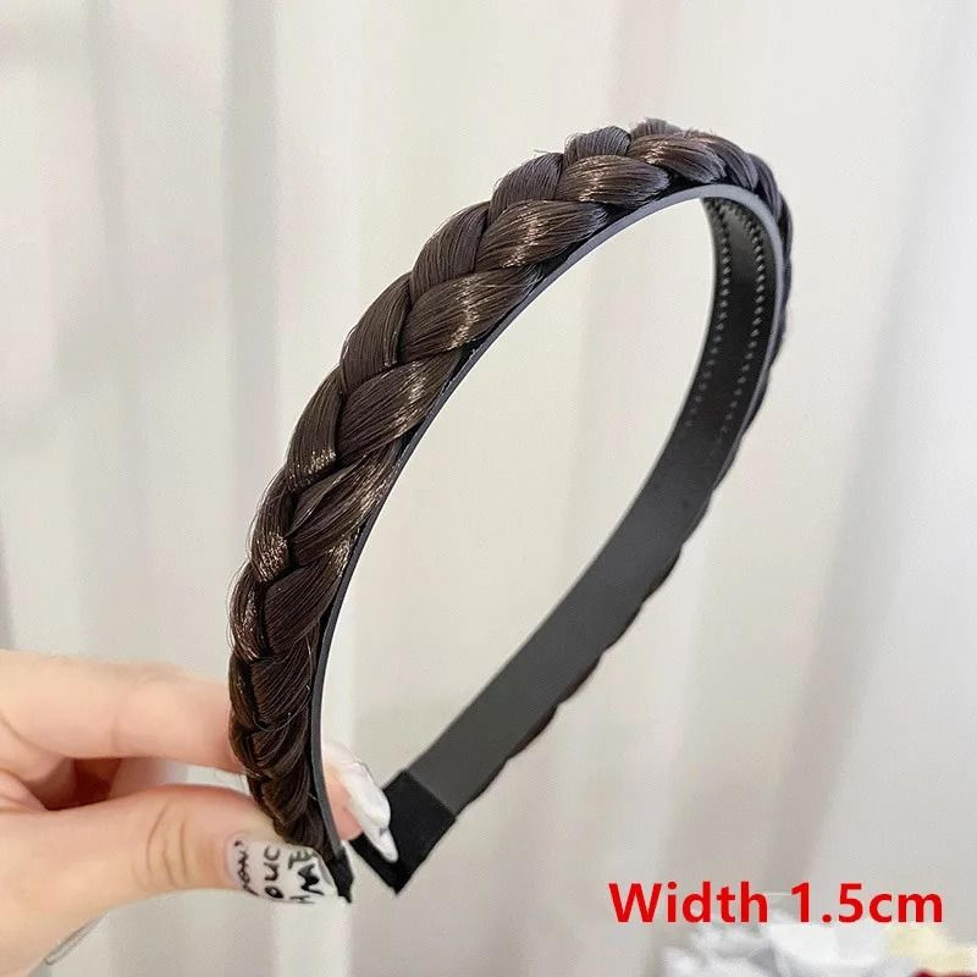 AOSIWIG Synthetic Wide Fishbone Braid Headband 12