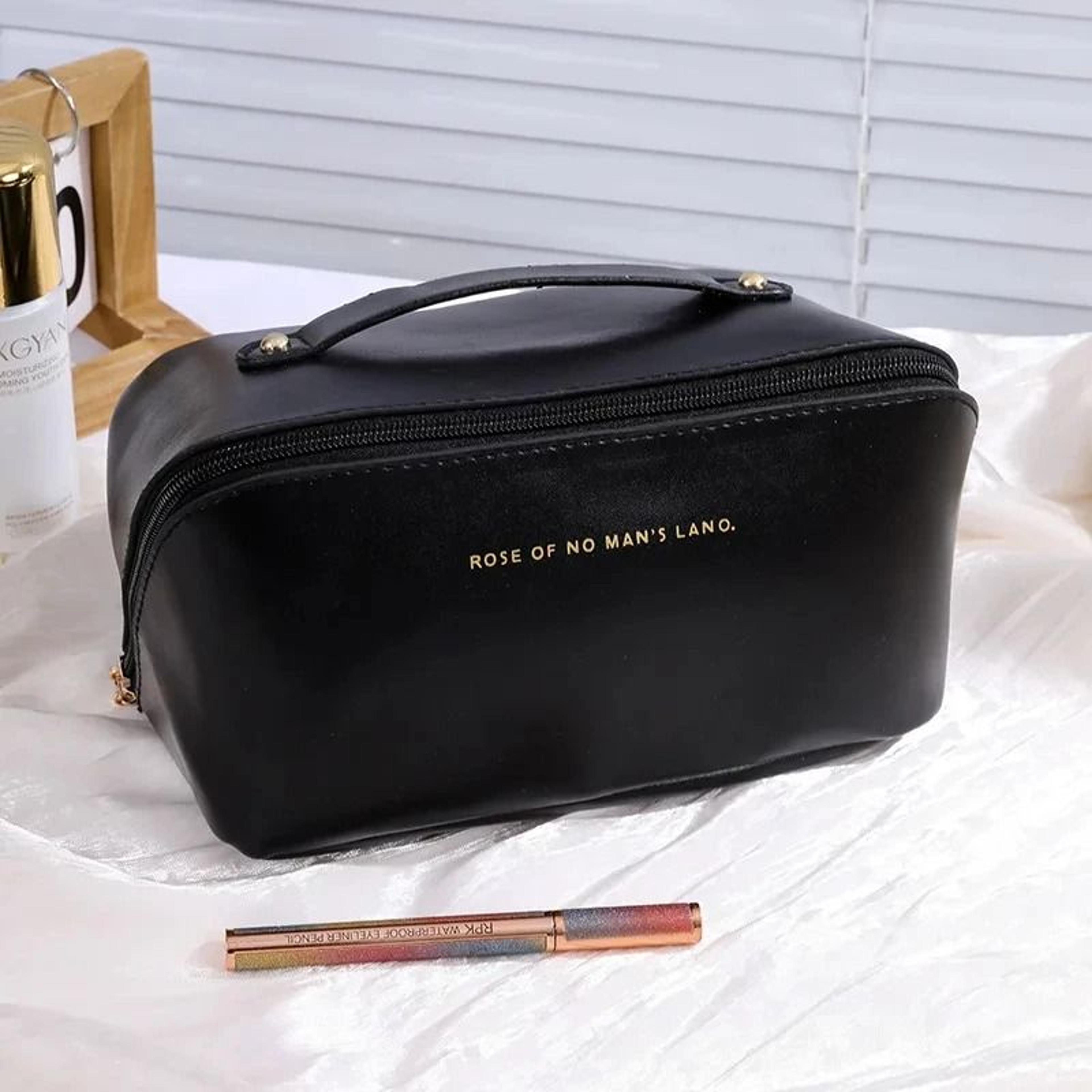 Mens Business PU Leather Travel Toiletry Bag 11