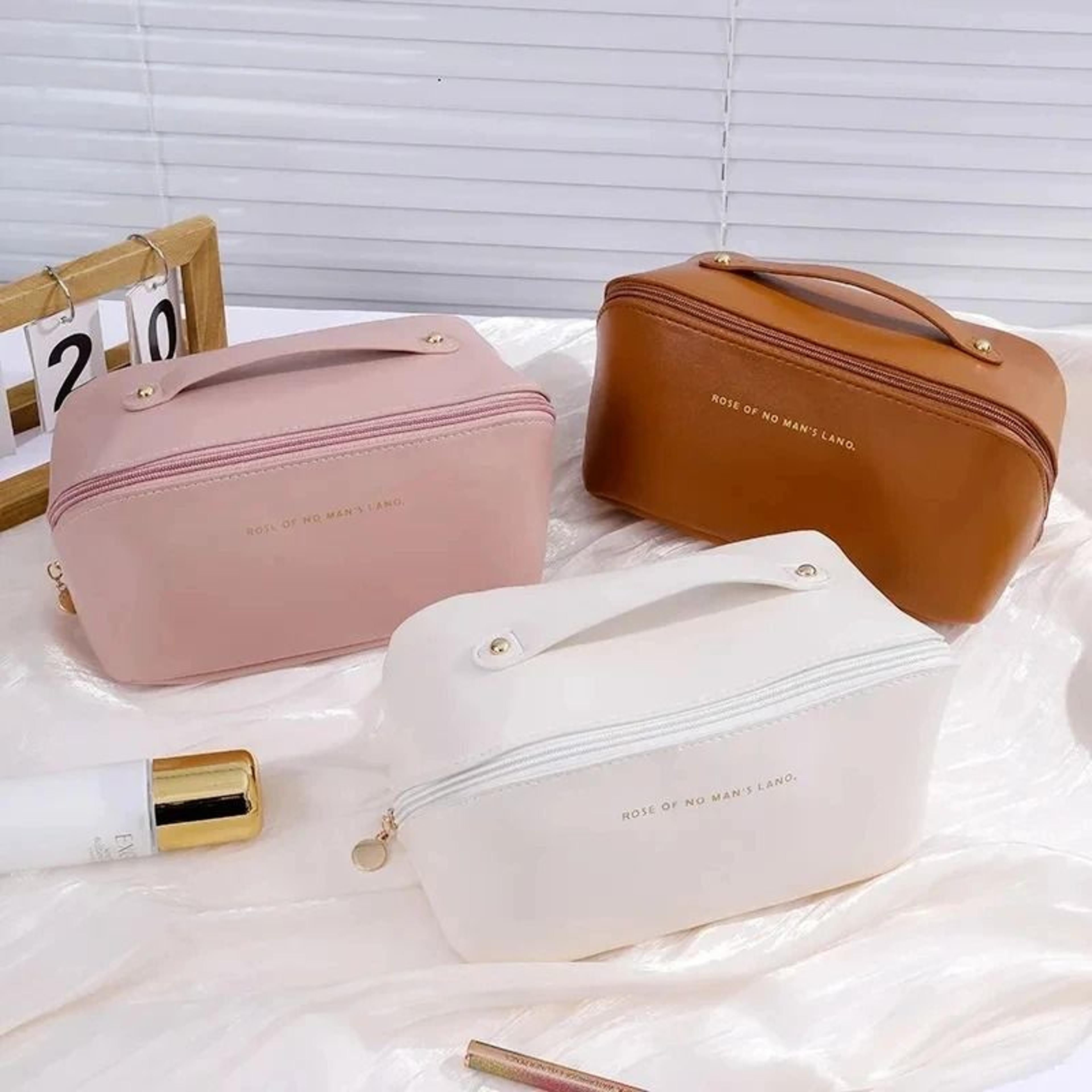 Mens Business PU Leather Travel Toiletry Bag 13
