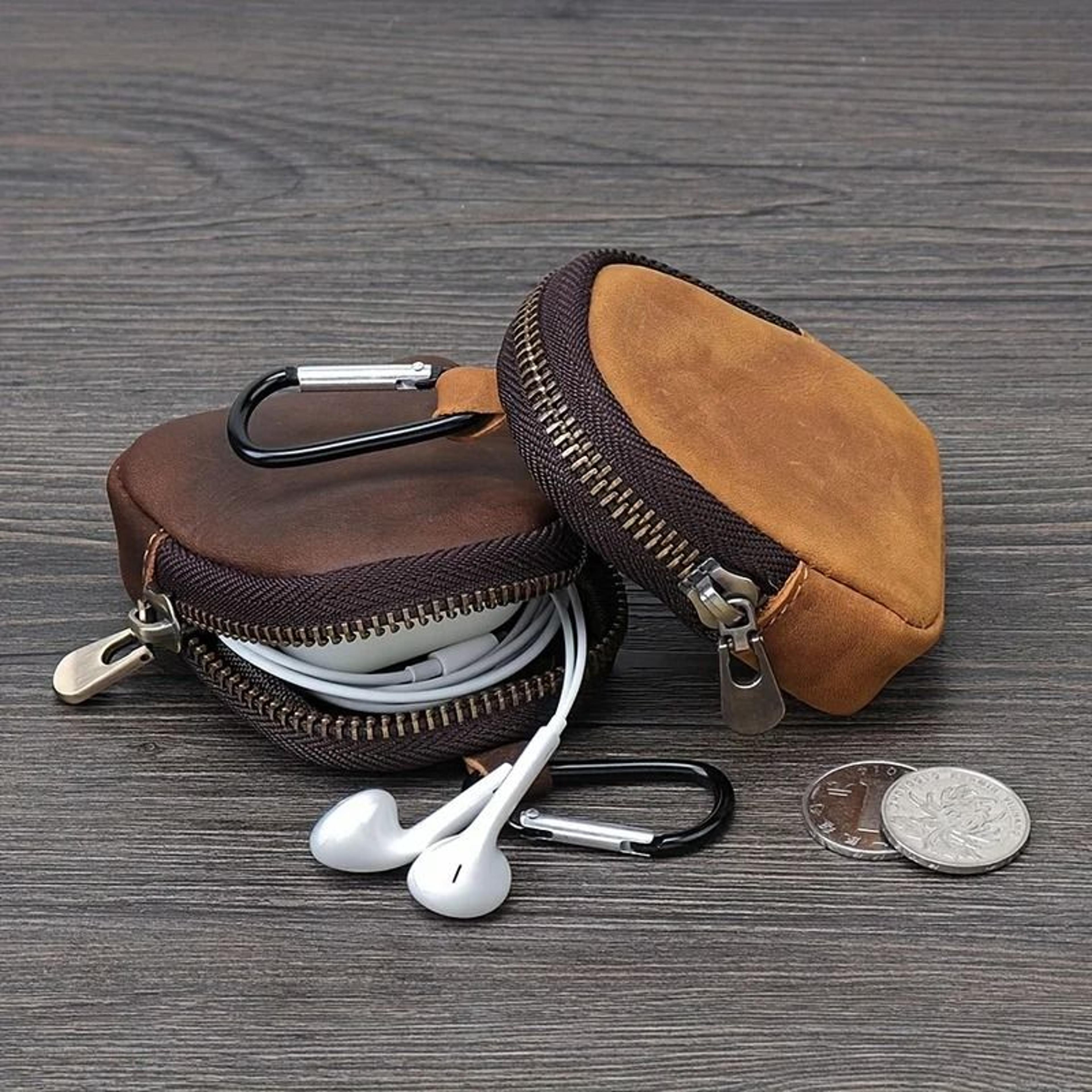 Retro Genuine FullGrain Cow Leather Coin Purse 3