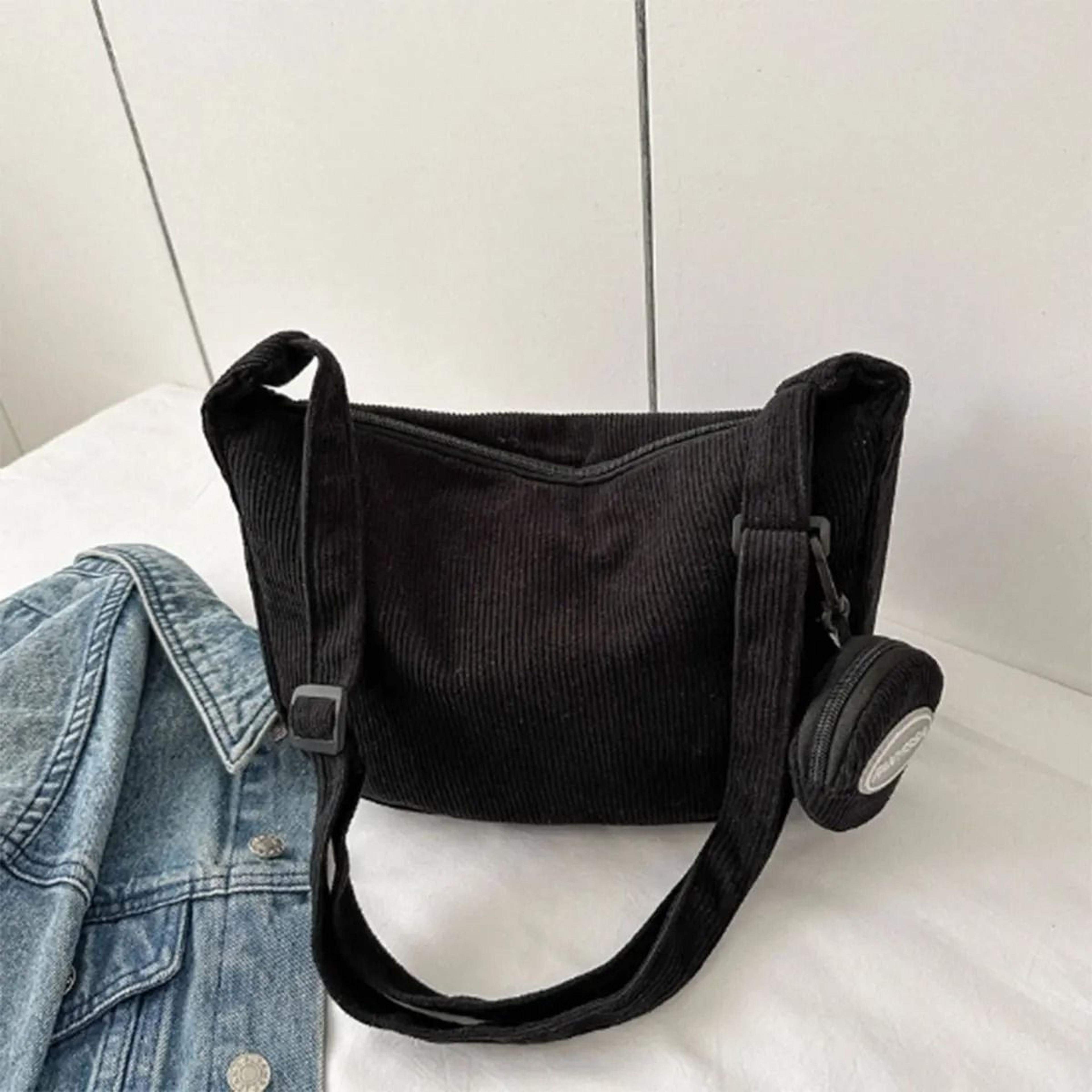 Fashion Simple Corduroy Womens TwoPiece Bag Set 1