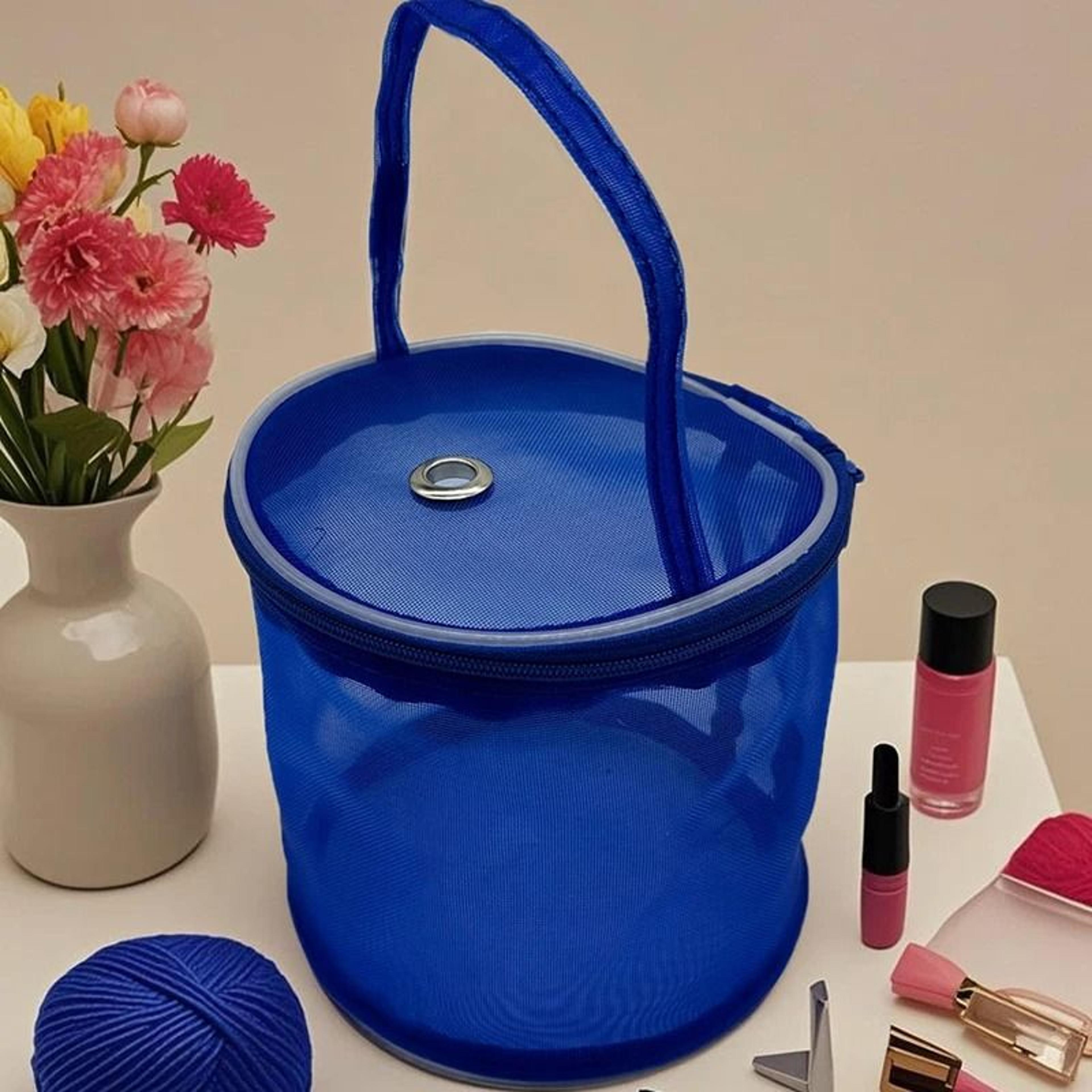 Portable Hollow Mesh Yarn And Knitting Tool Organizer 3