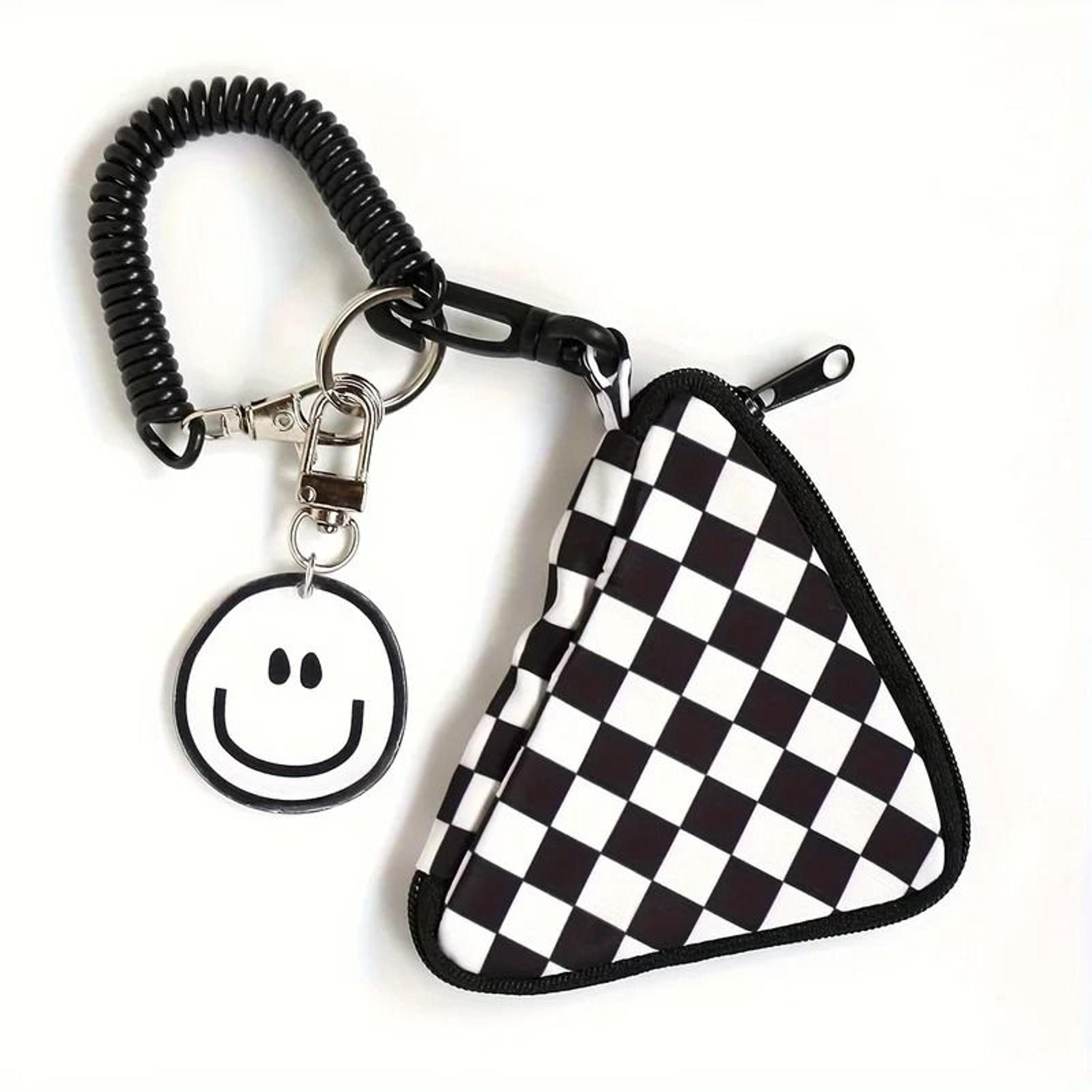 Checkerboard Mini Round Storage Bag And Coin Purse 2