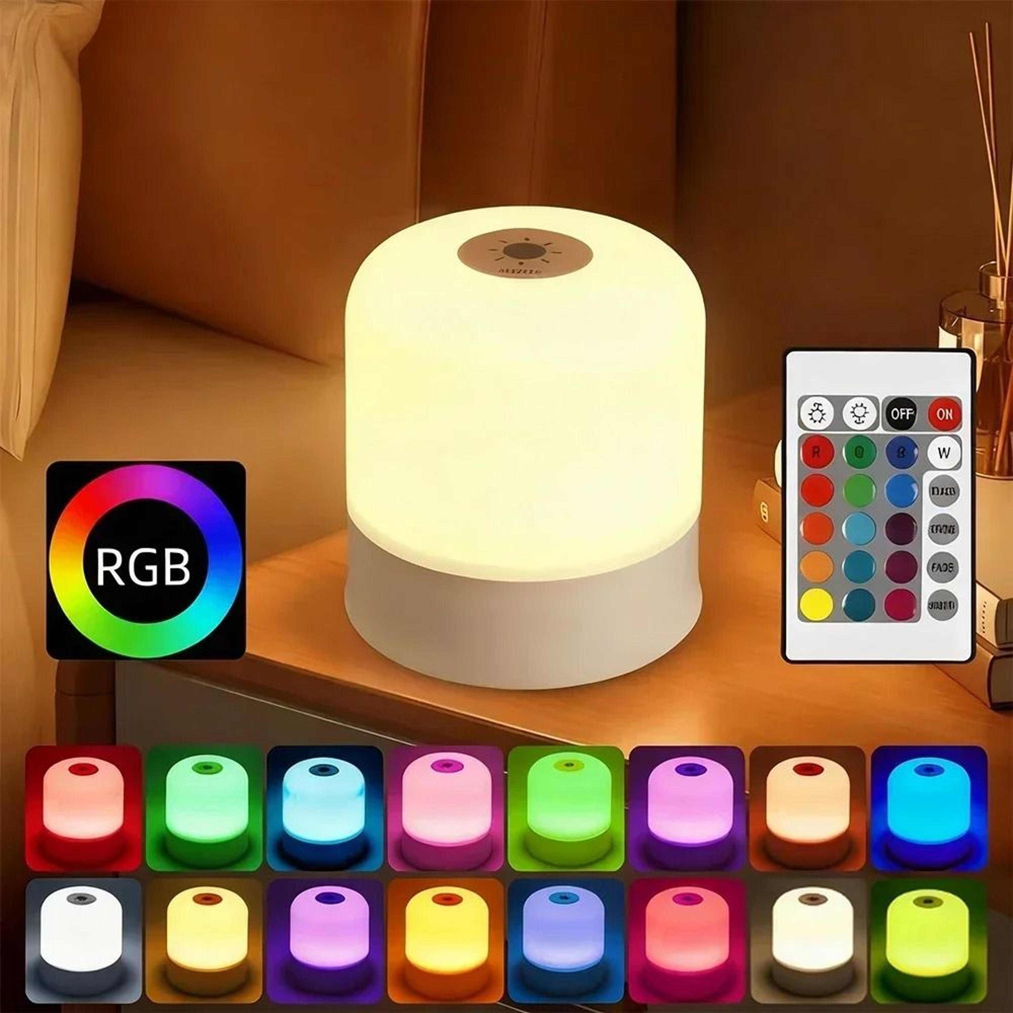Dimmable Touchscreen RGB Desktop Night Light And Reading Lamp 3