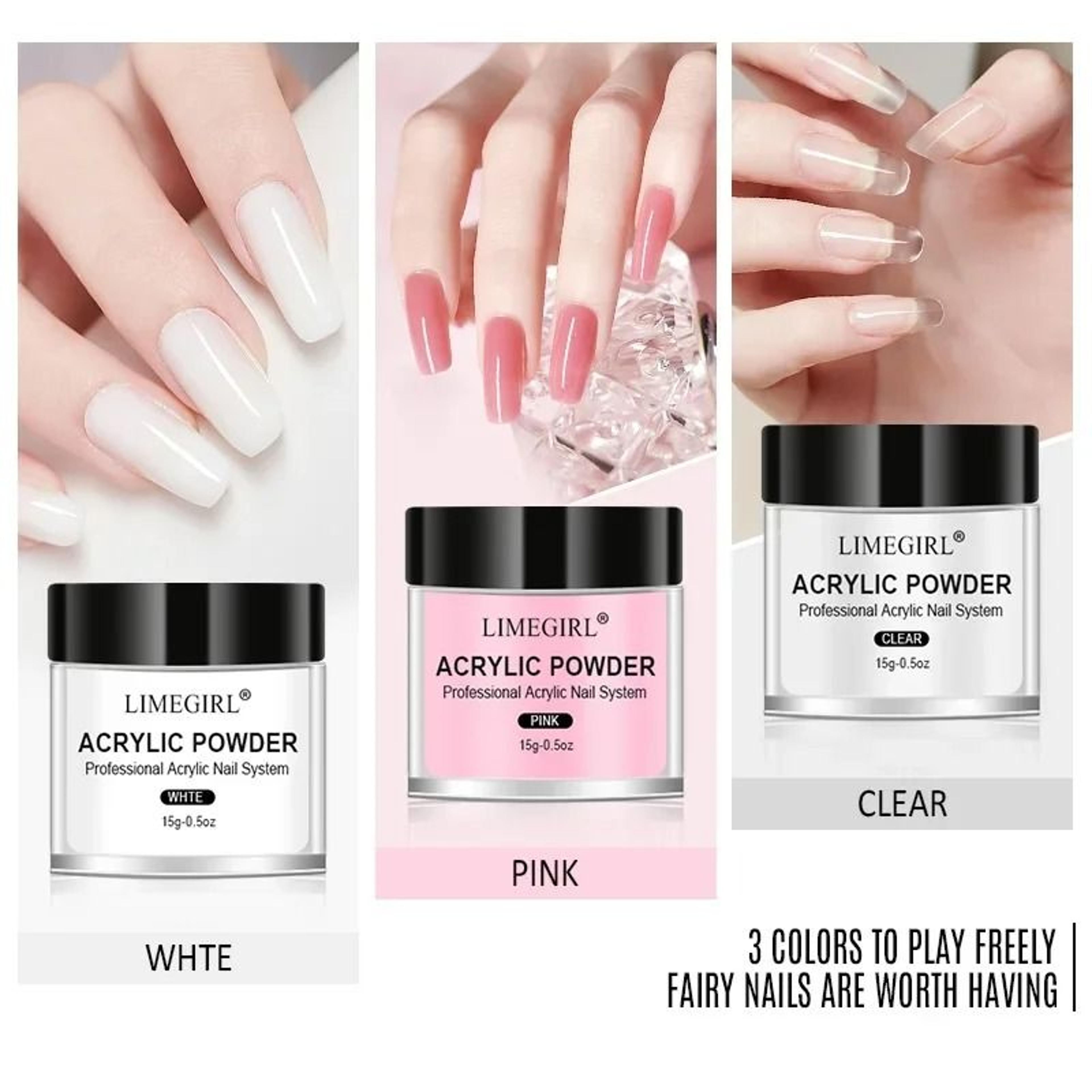 Professional Acrylic Nail Powder And Crystal Liquid Set 1