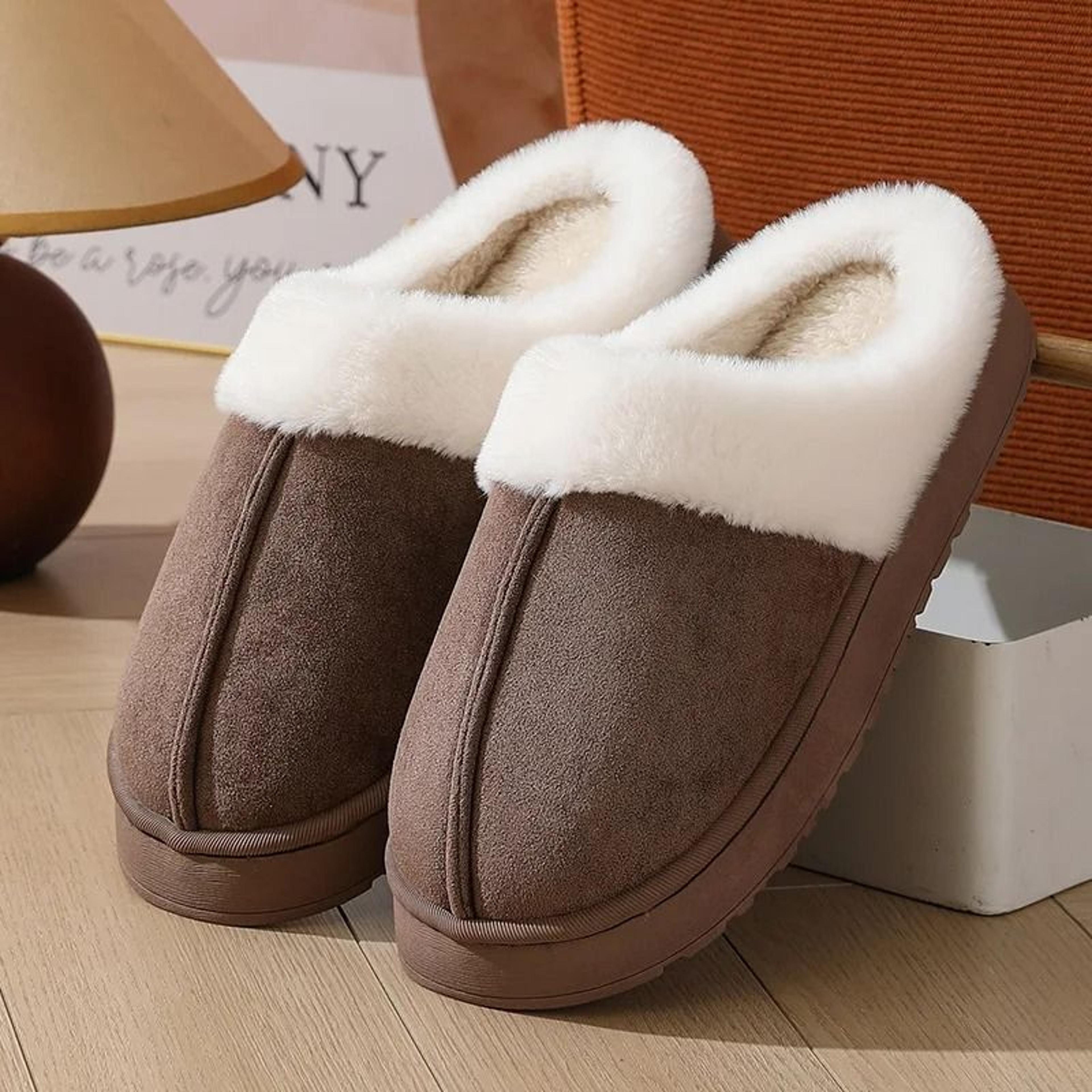 Thick Sole Outdoor Plush Slippers 8