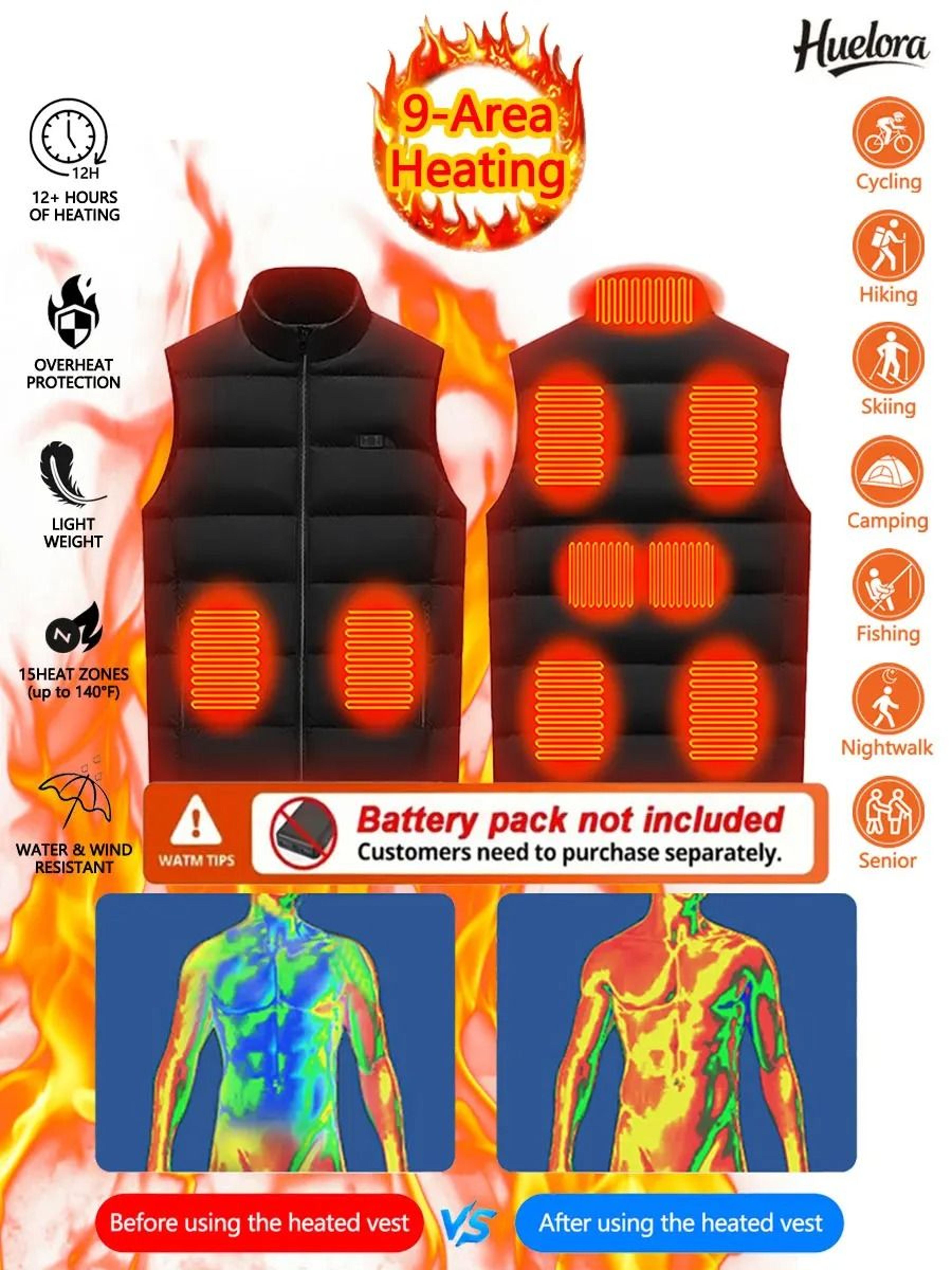 9Area Heated Outdoor Sports Vest 2