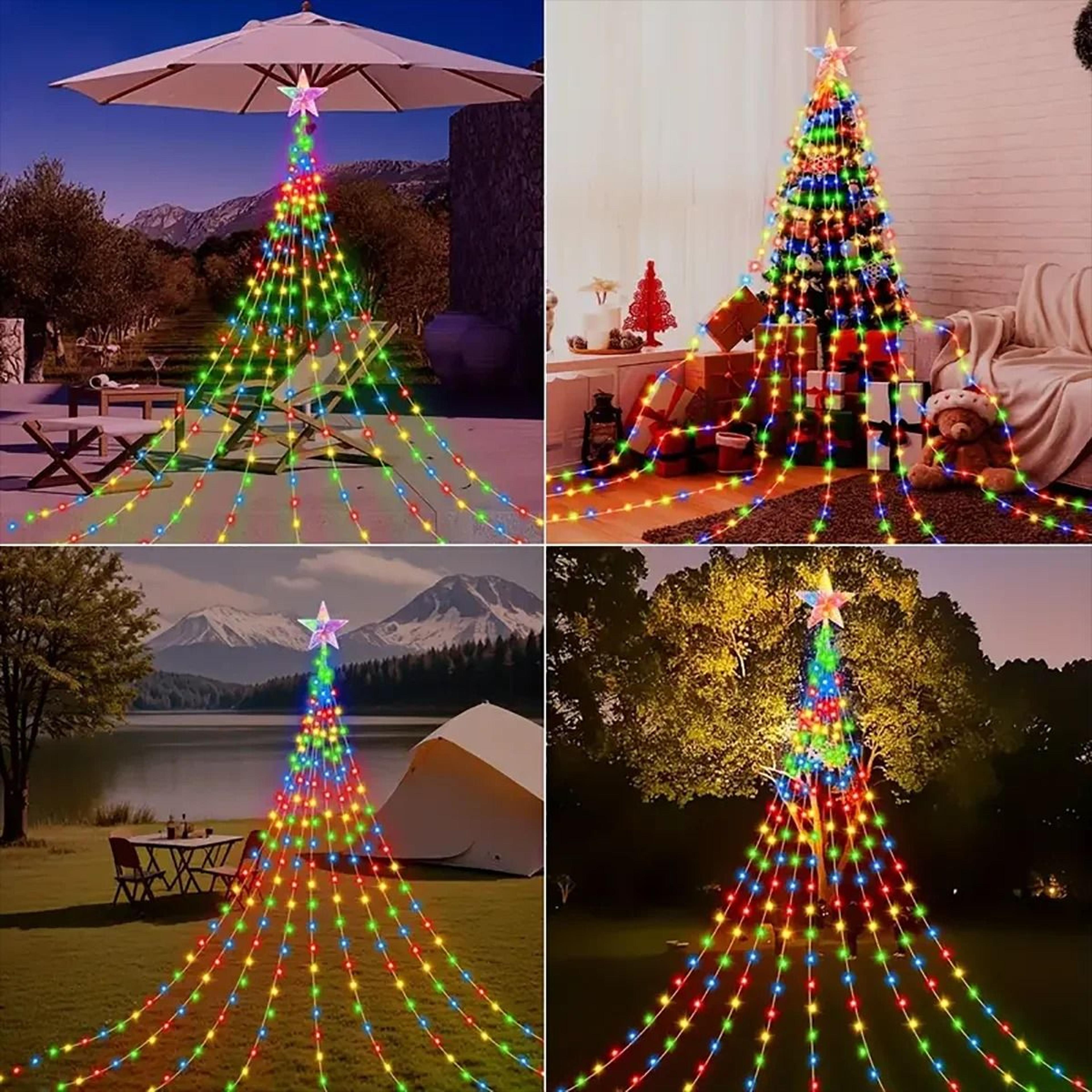 Solar Pentagram Outdoor Waterproof String Lights 3