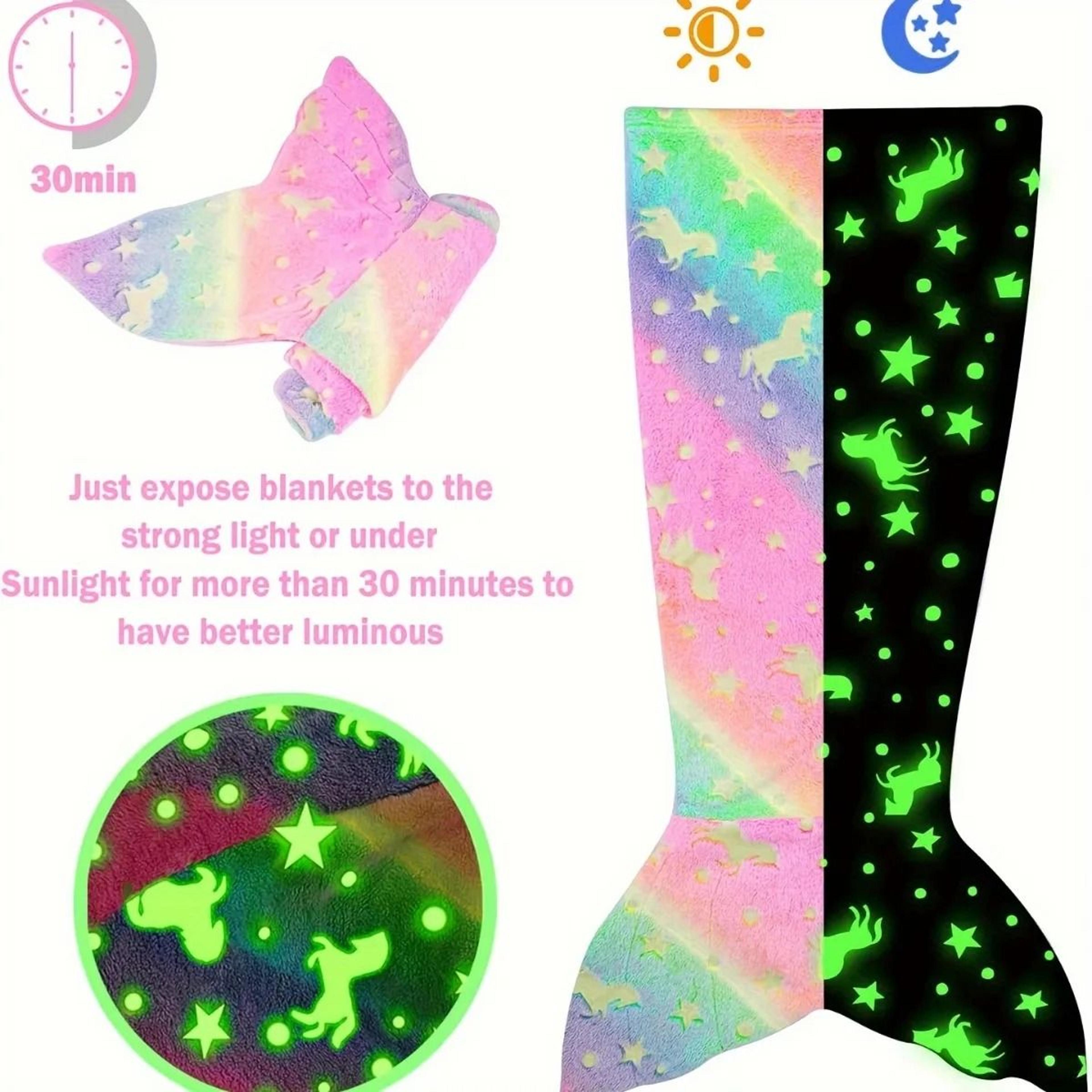GlowintheDark Mermaid Tail Blanket 3
