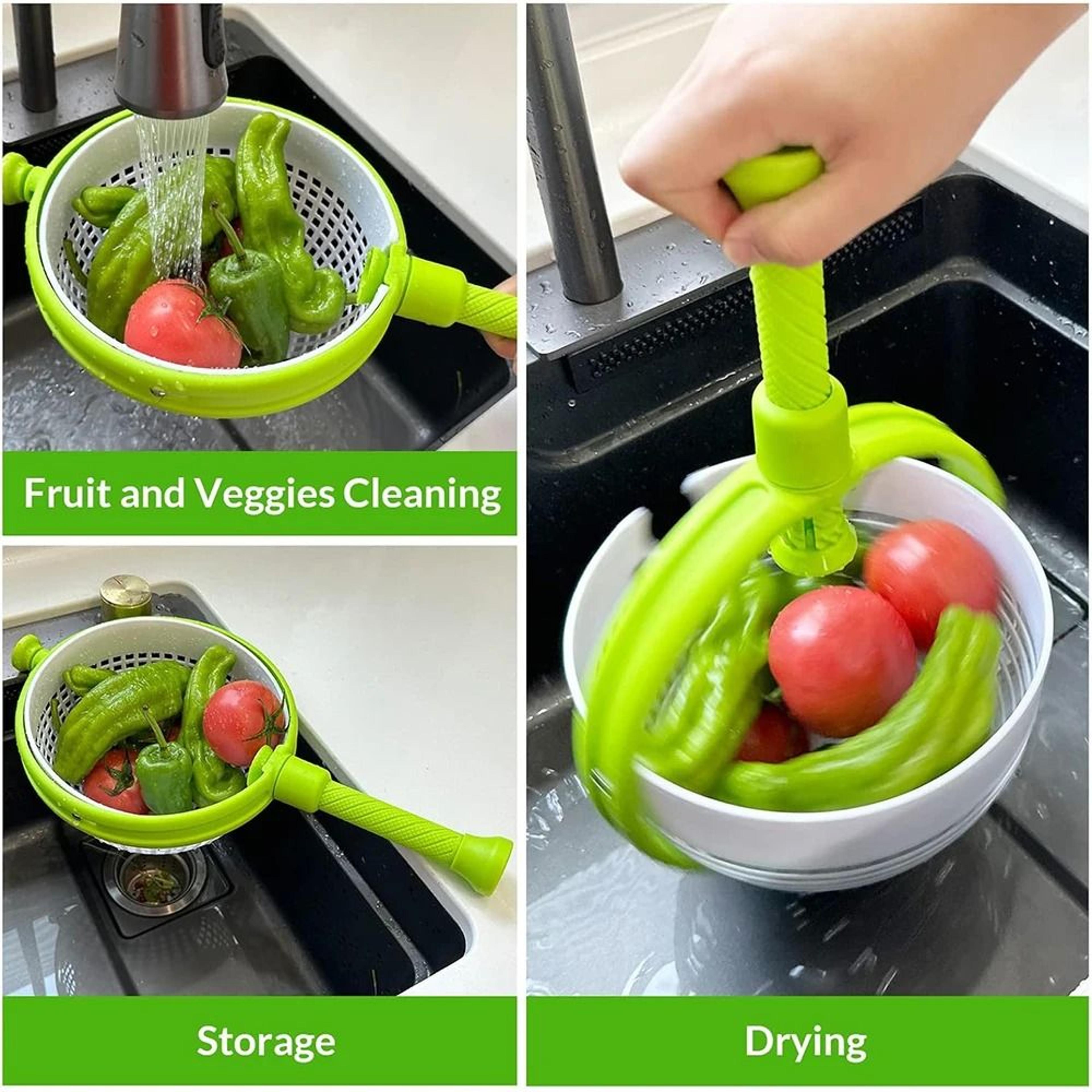 3Quart Large Capacity Salad Spinner 4