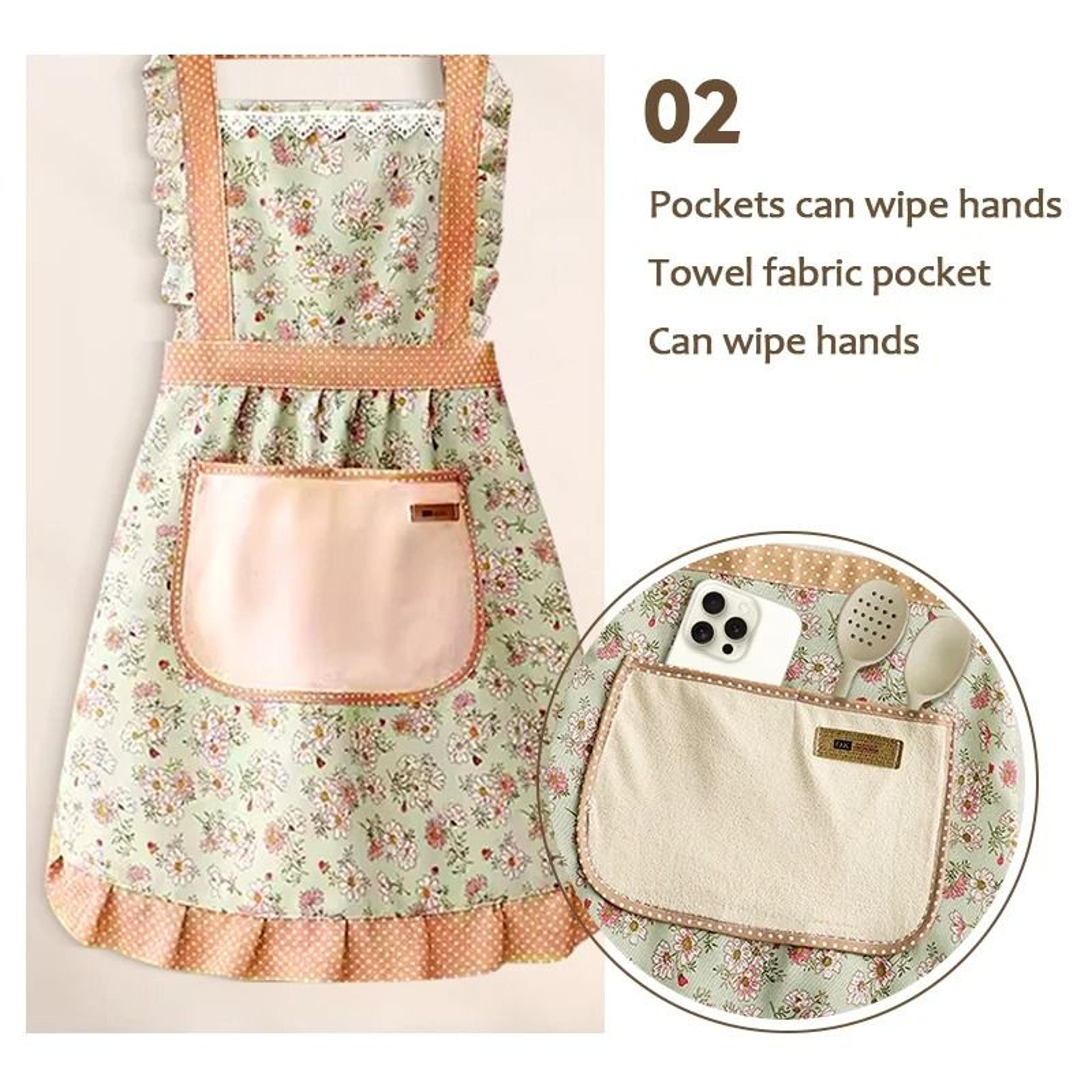 Floral Cotton Canvas Apron 4