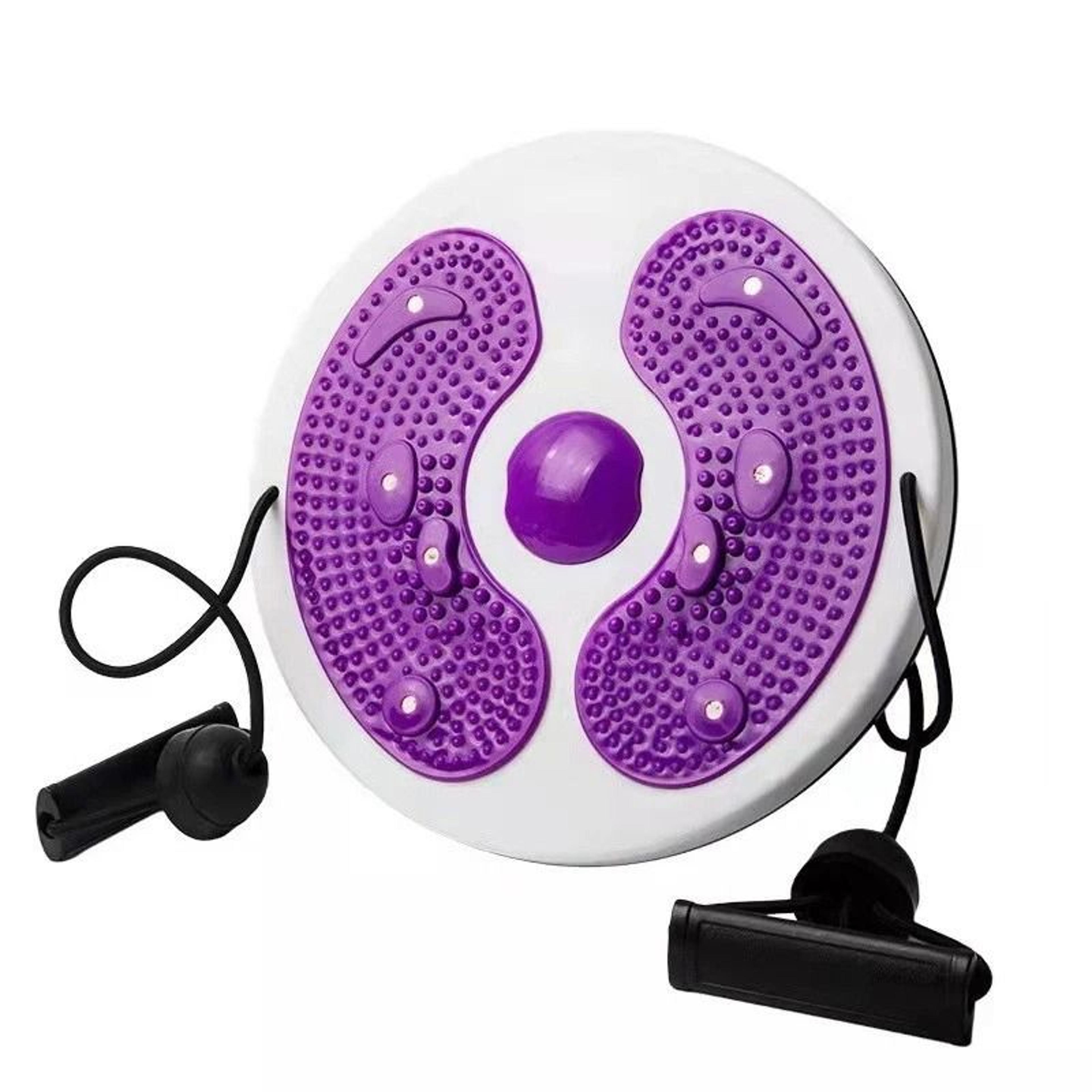 Waist Twist Disc With Foot Sole Massager And Integrated Resistance Bands 9