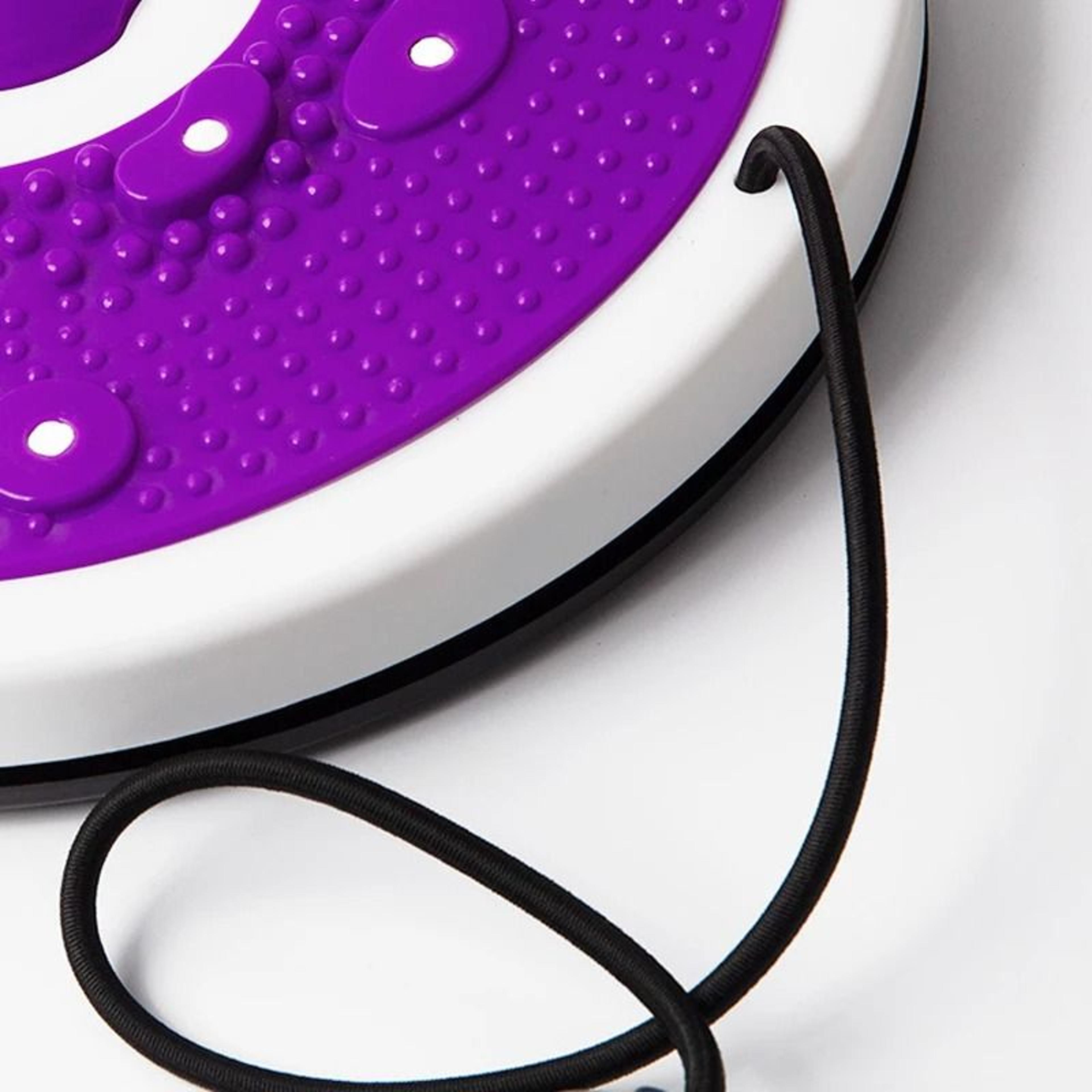Waist Twist Disc With Foot Sole Massager And Integrated Resistance Bands 4