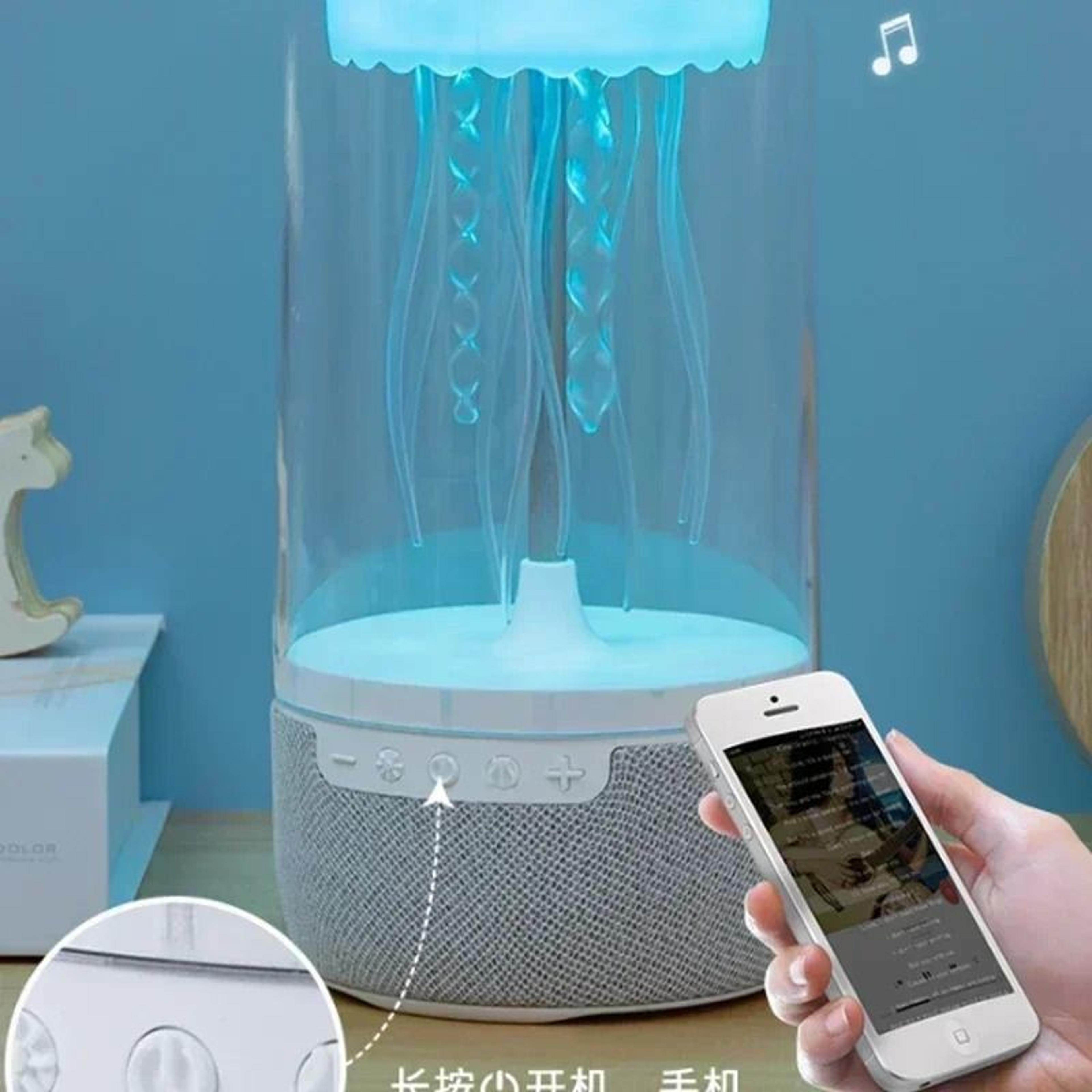 Creative Colorful Jellyfish Lamp Bluetooth Speaker With HiFi Stereo Sound 1