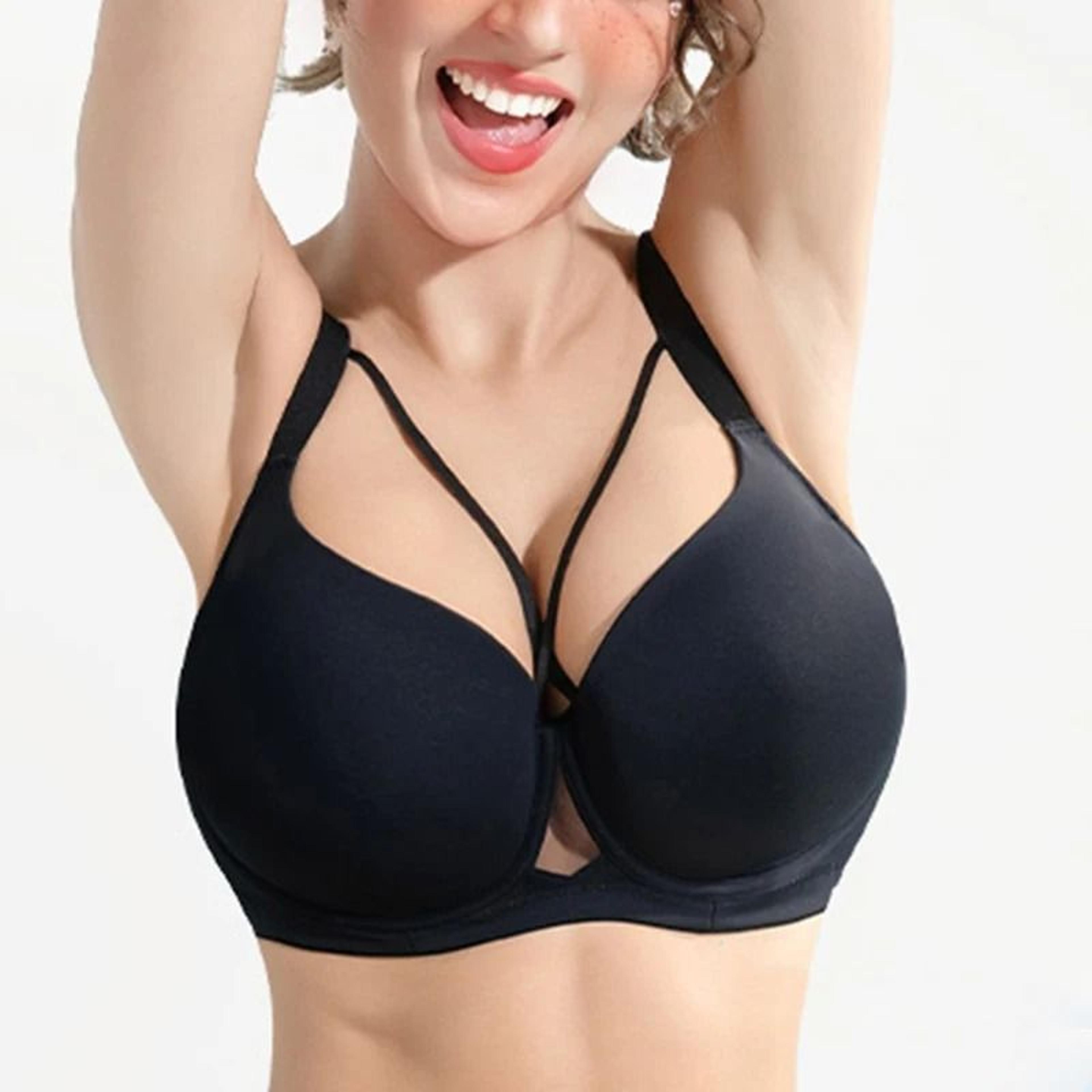 Large Size Seamless Lingerie For Women Thin And Sexy Pushup Anti Sagging Sports Bra 1