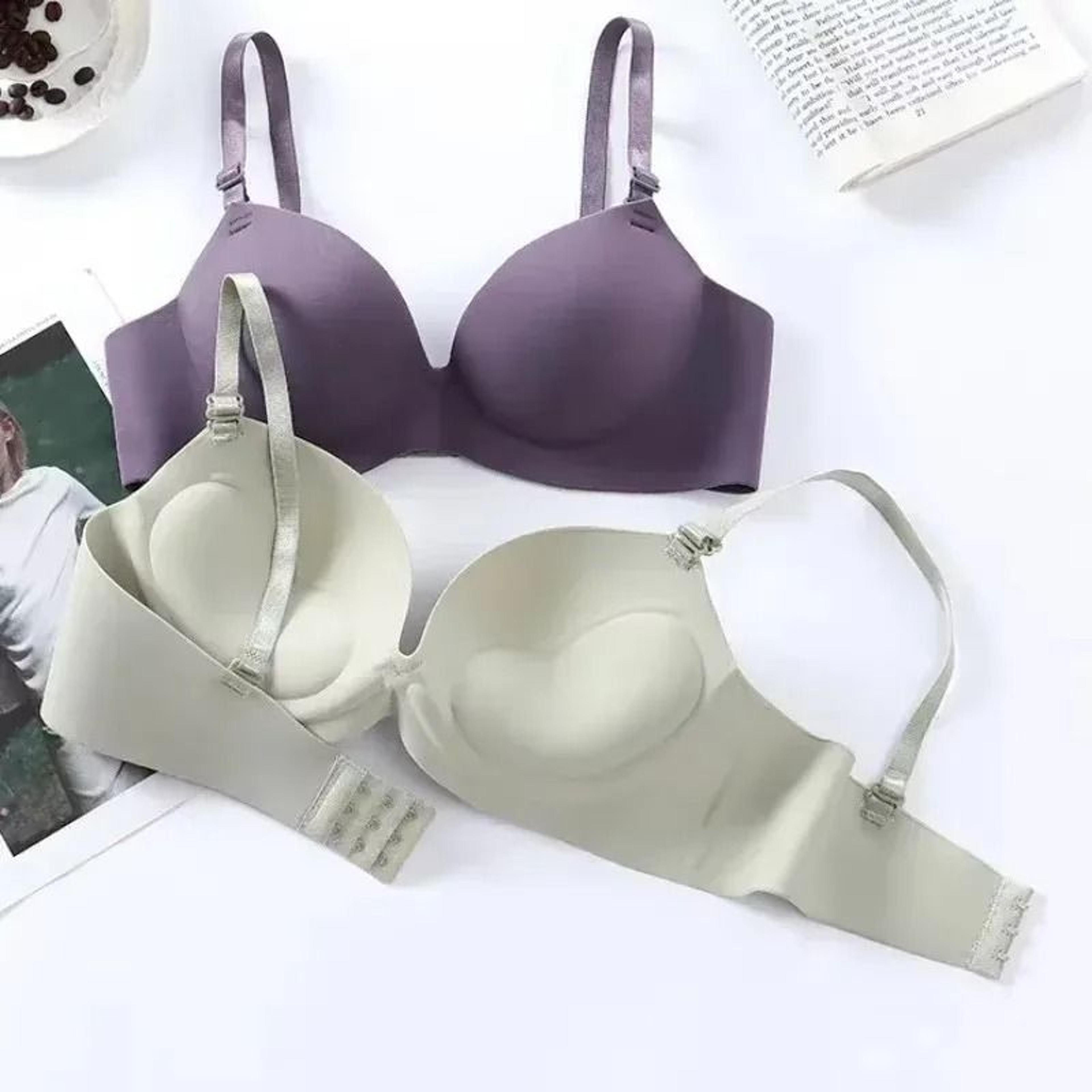 Womens Seamless Sexy PushUp Bralette Wireless Breathable Lingerie 0