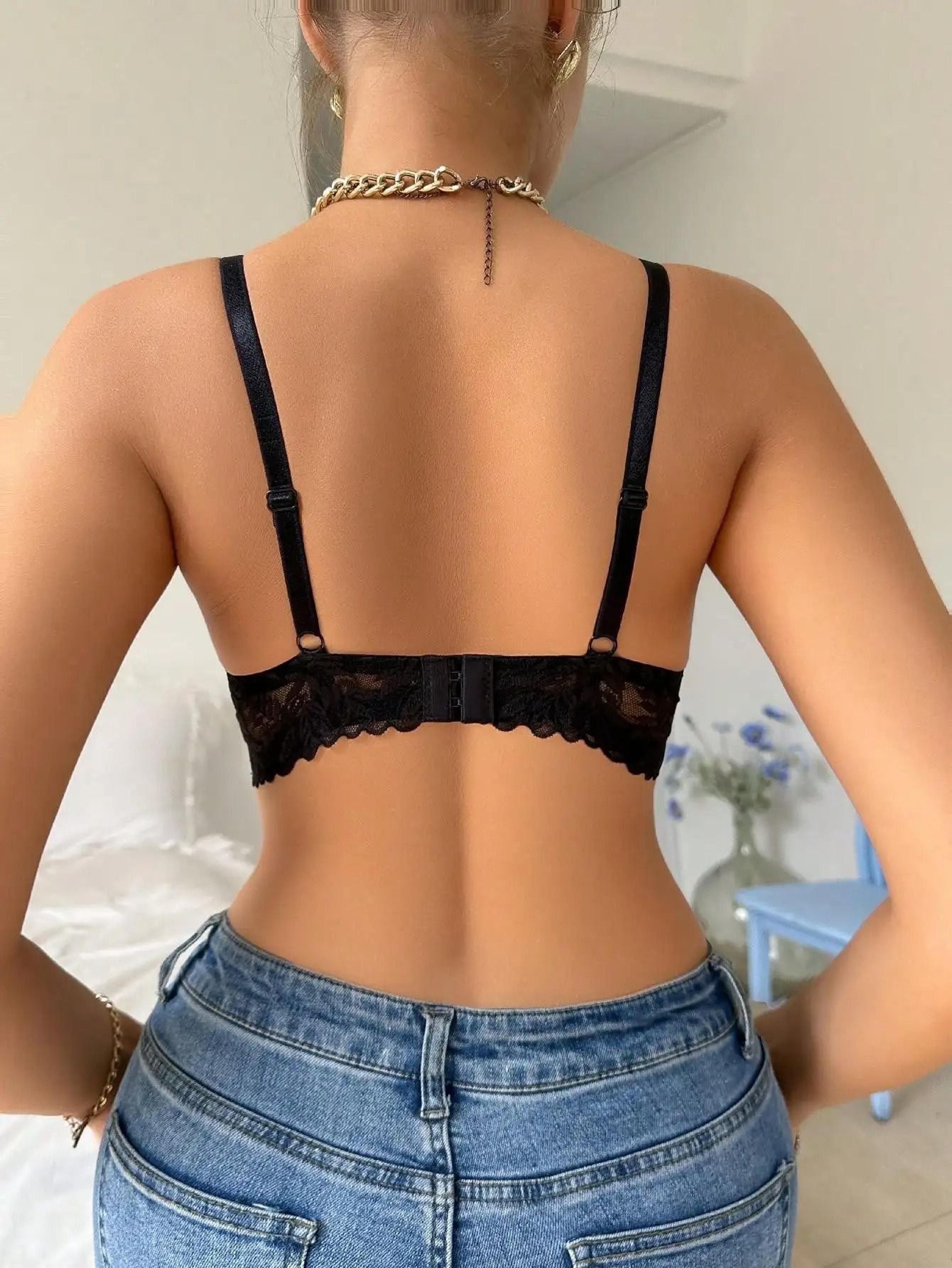 Womens Thin 34 Lace Sexy Beautiful PushUp AntiSagging Breathable Underwire Bra 1