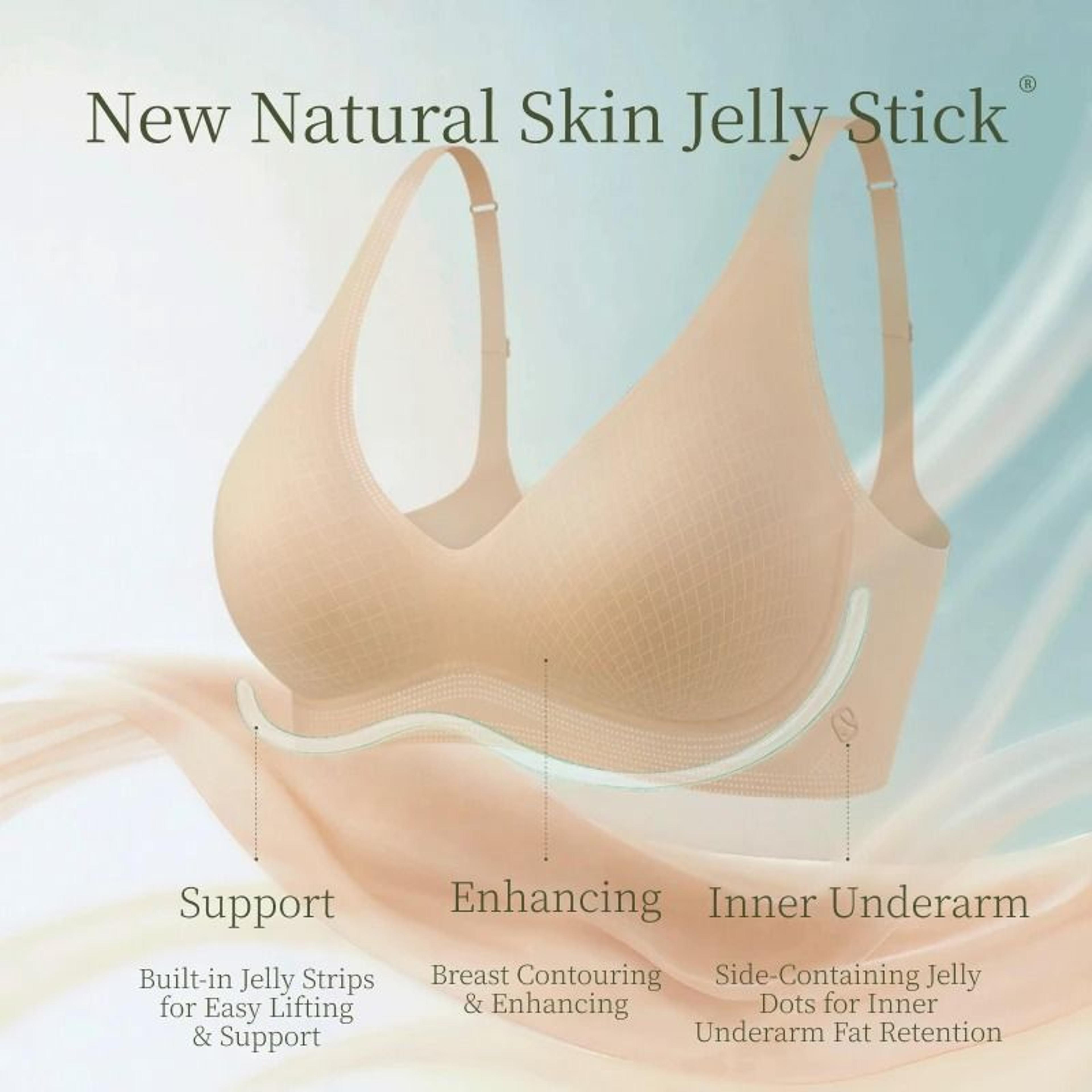 SUJIIN Sexy Seamless Wireless PushUp Padded Soft Support Invisible Lift V Neck Bralette 4